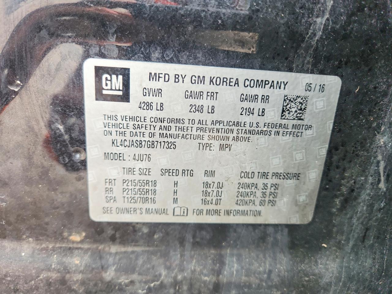 2016 BUICK ENCORE