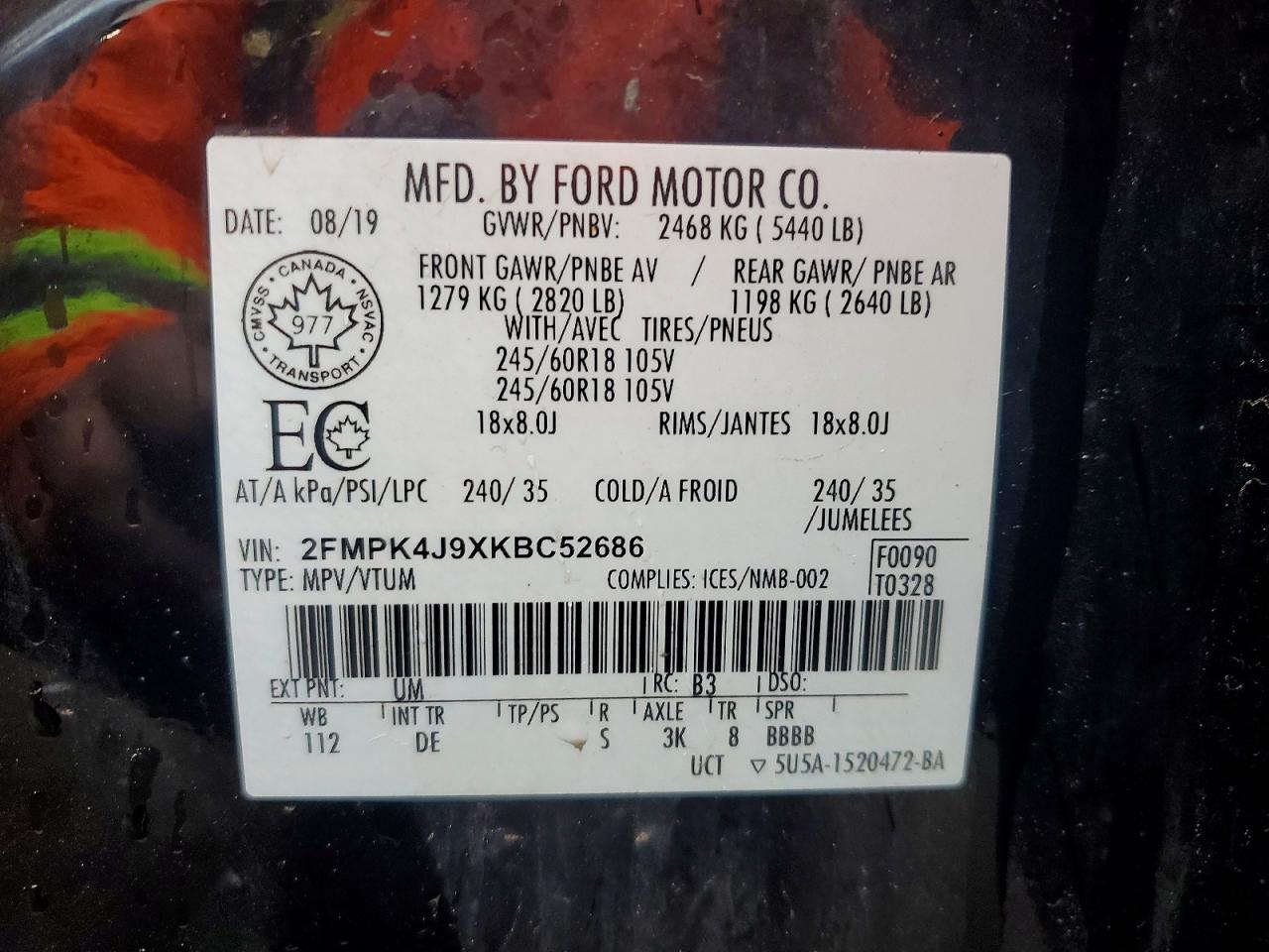 2019 FORD EDGE
