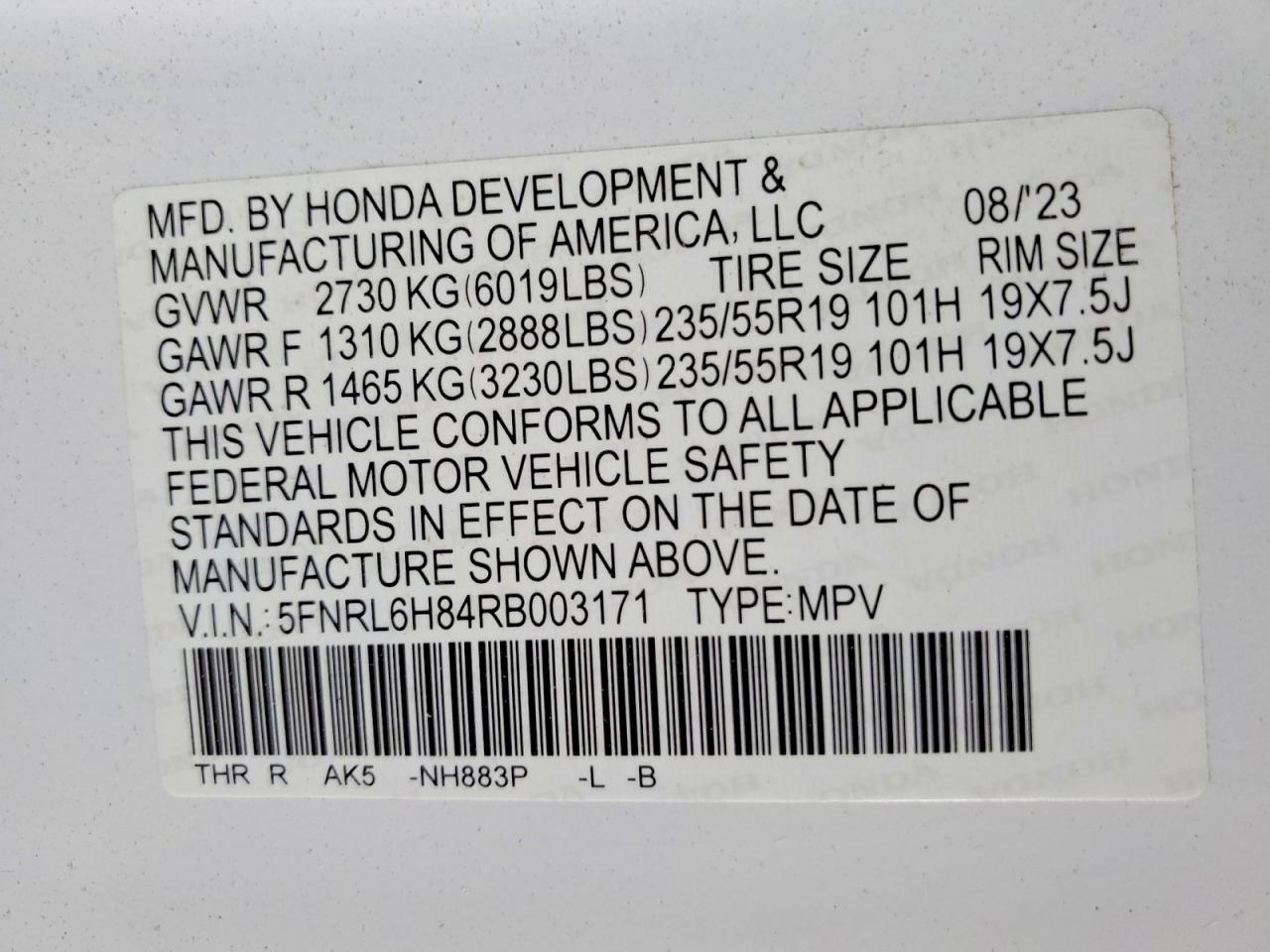 2024 HONDA ODYSSEY