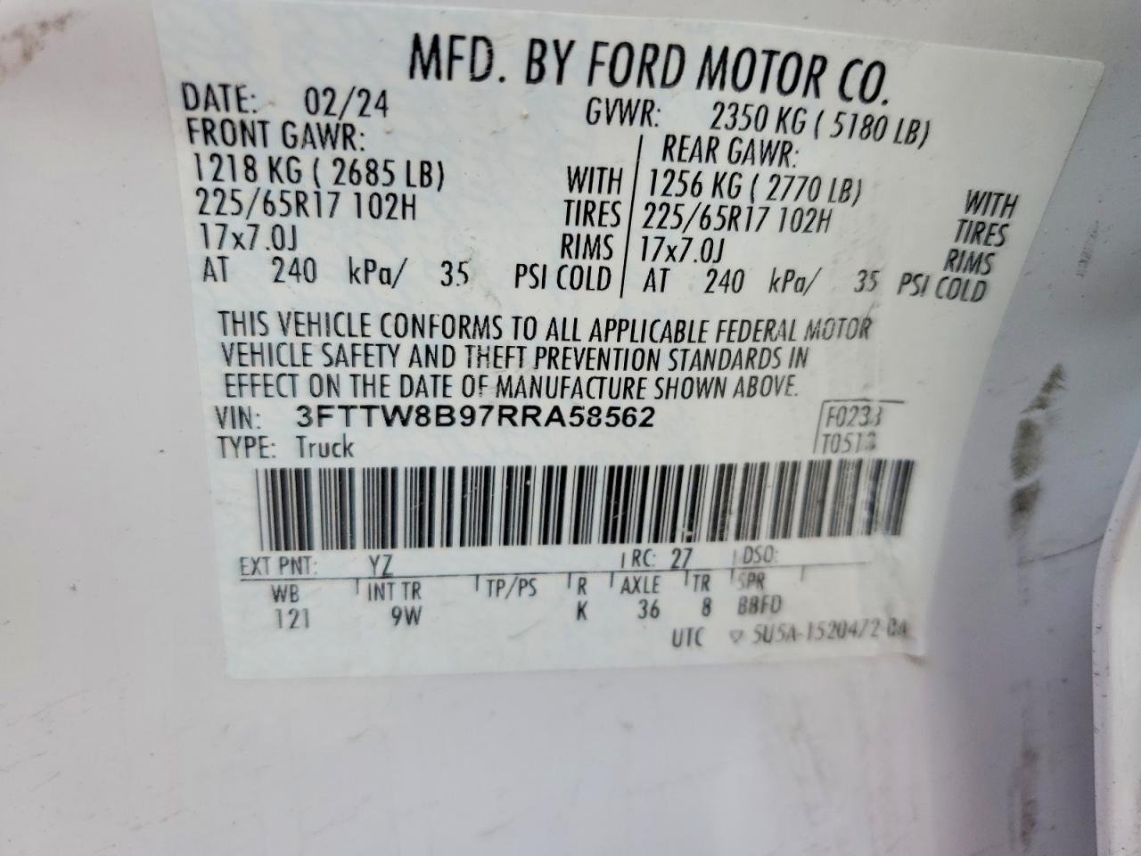 2024 FORD MAVERICK