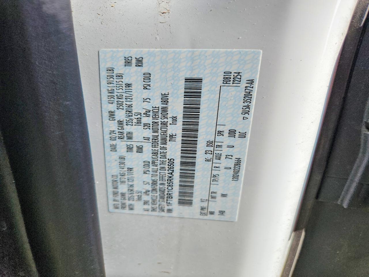2024 FORD TRANSIT
