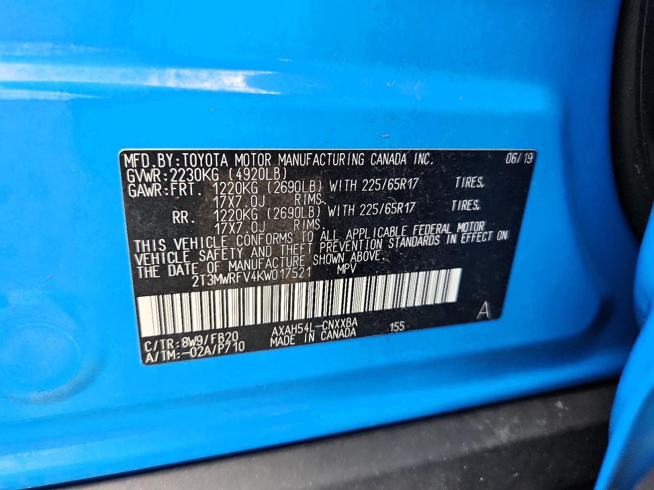2019 TOYOTA RAV4