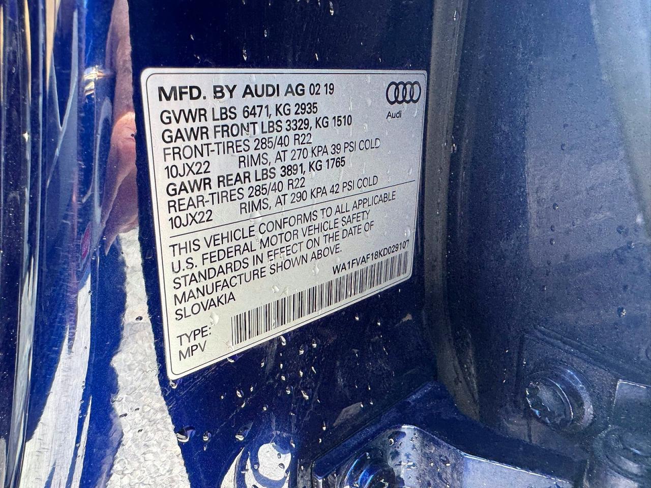 2019 AUDI Q8