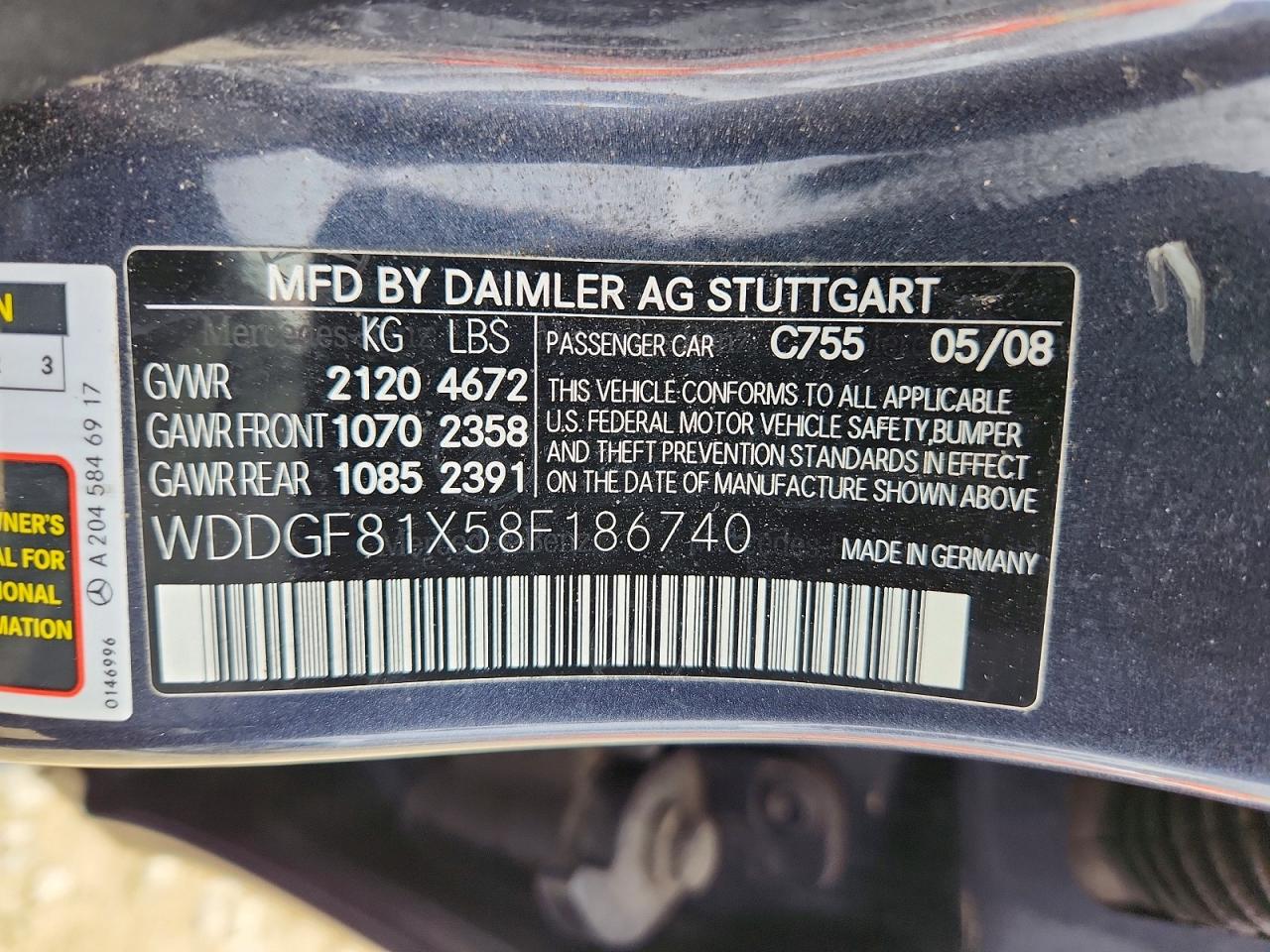 2008 MERCEDES-BENZ C-CLASS