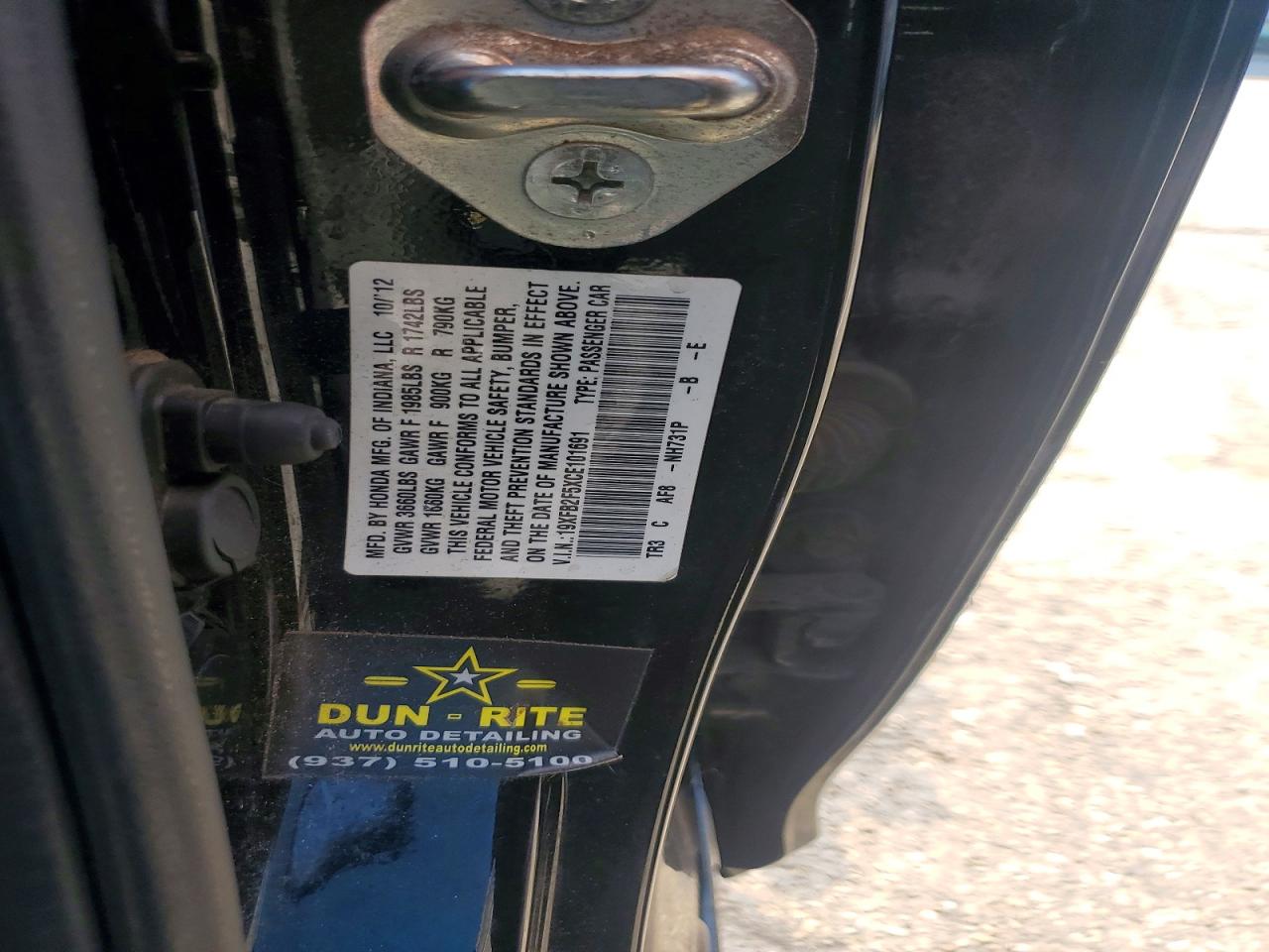 2012 HONDA CIVIC