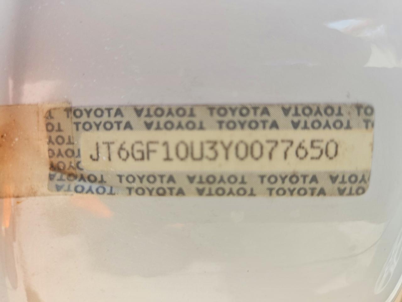 2000 LEXUS RX300