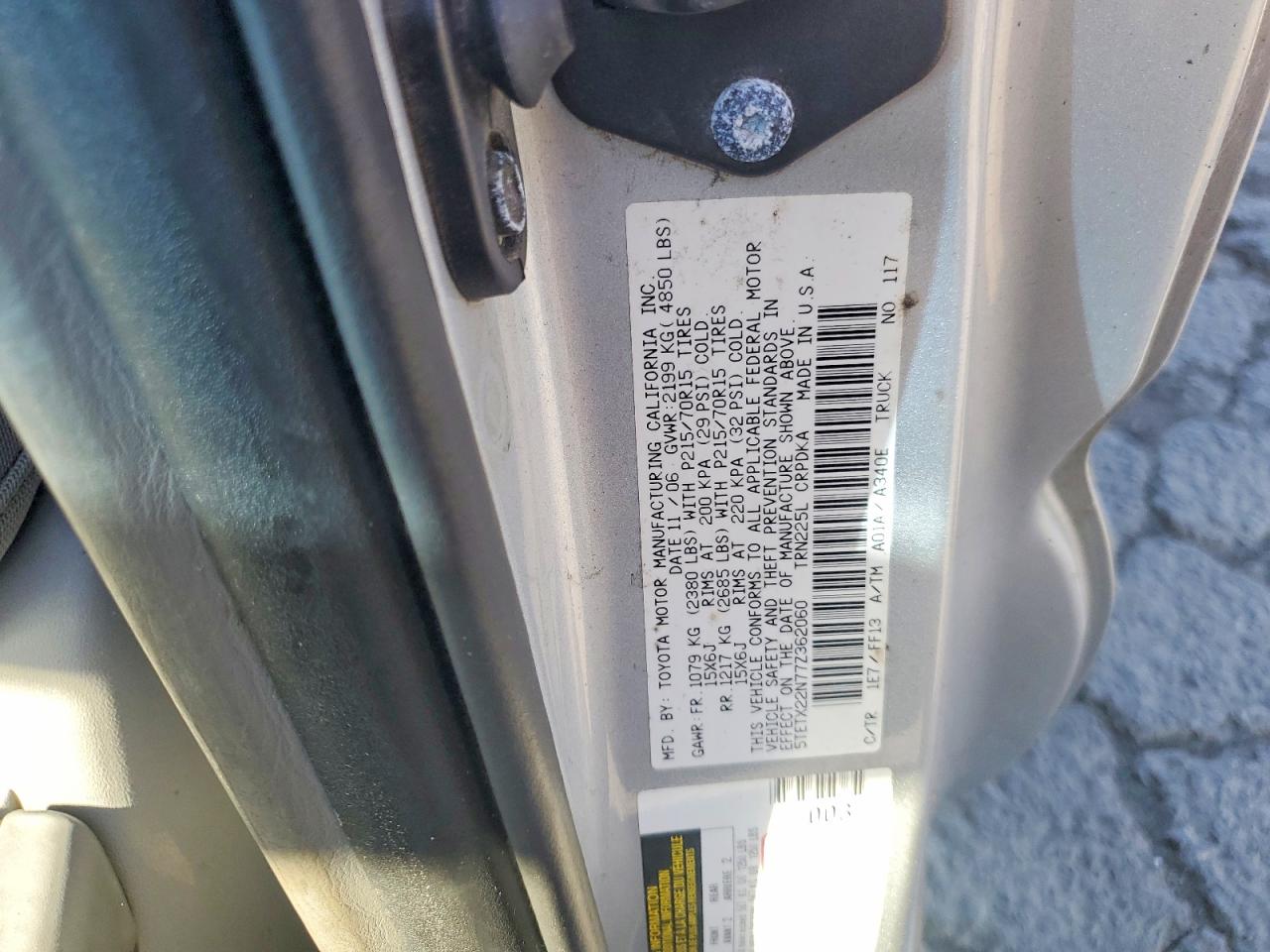 2007 TOYOTA TACOMA