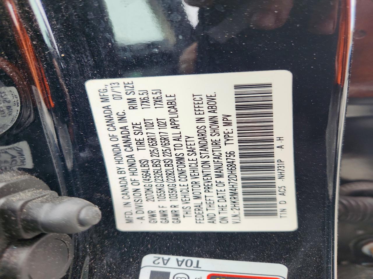 2013 HONDA CRV