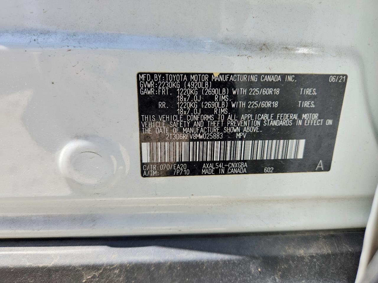 2021 TOYOTA RAV4
