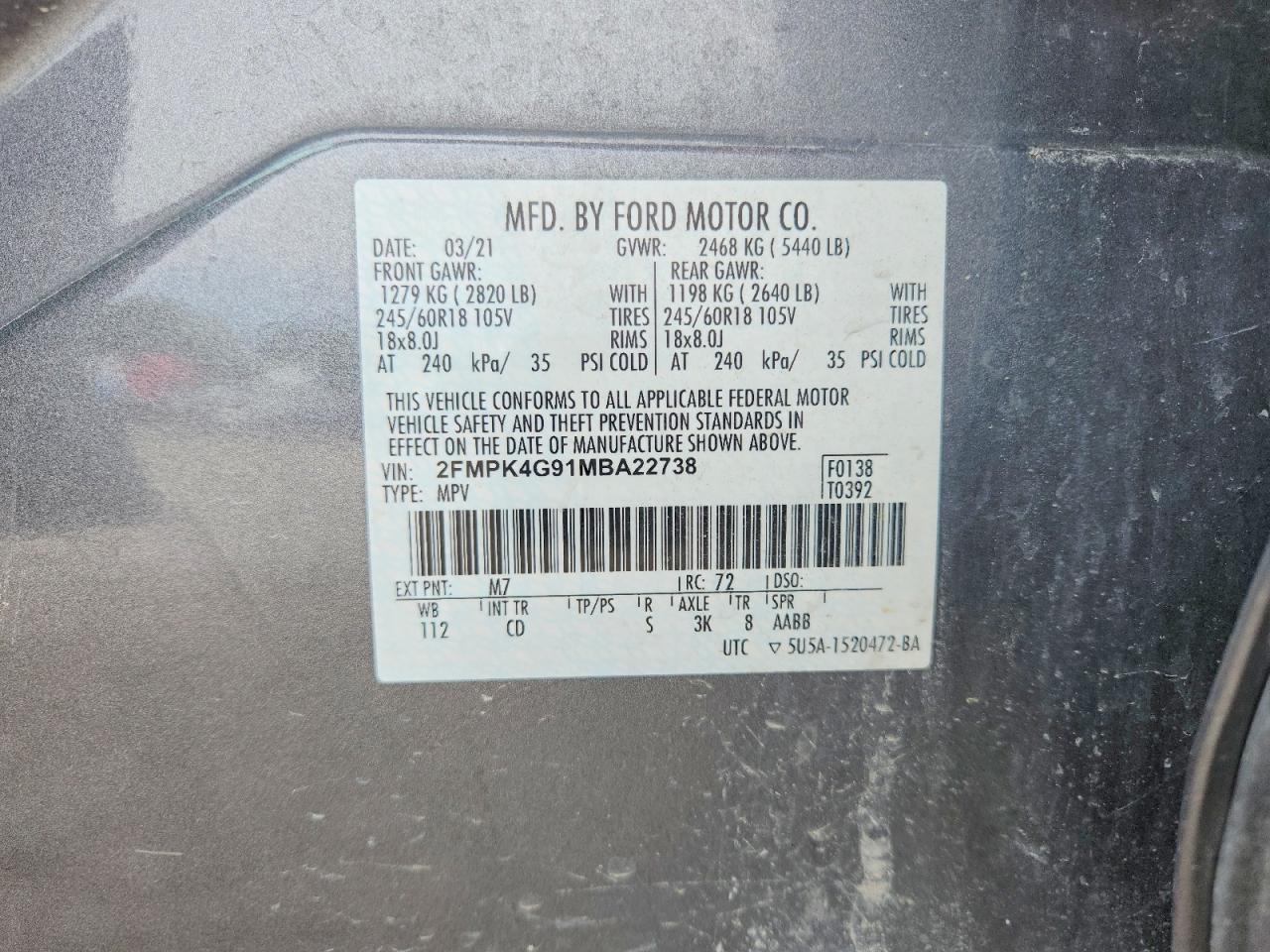 2021 FORD EDGE