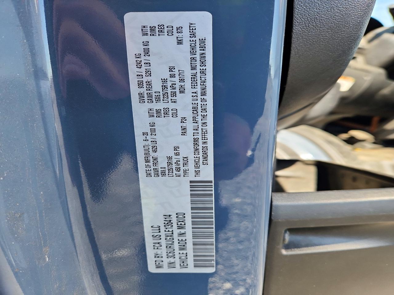 2020 RAM PROMASTER