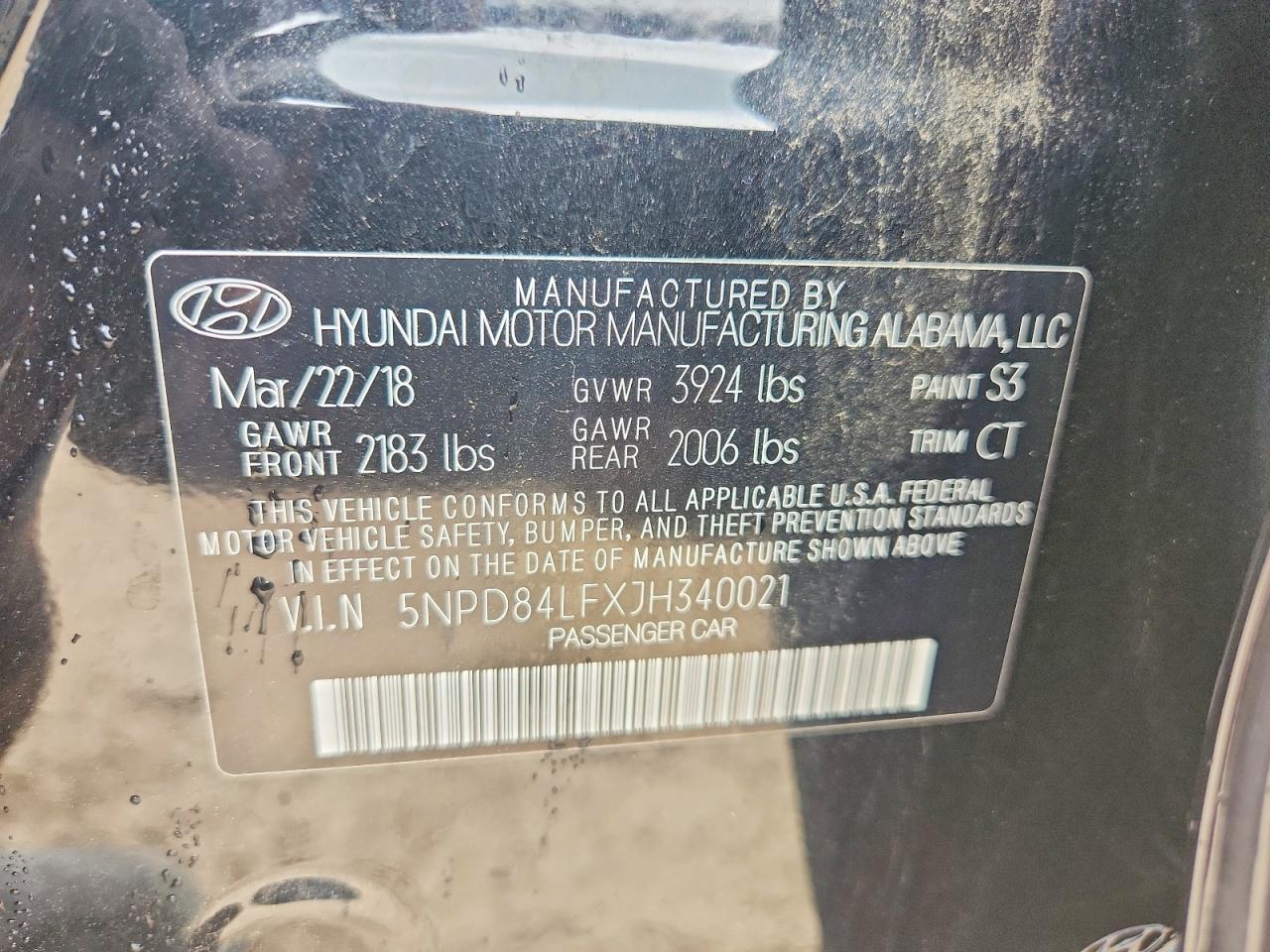 2018 HYUNDAI ELANTRA