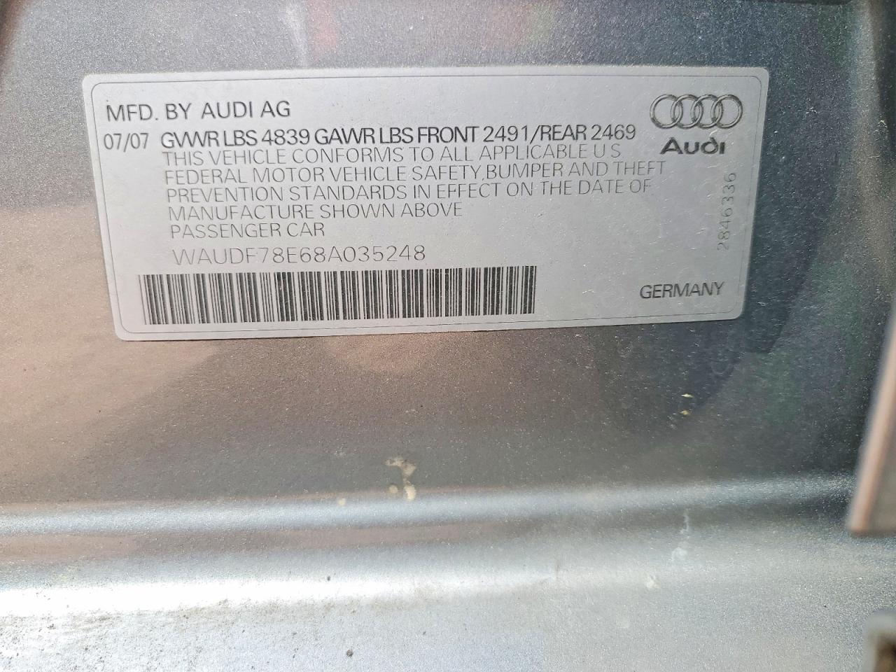 2008 AUDI A4