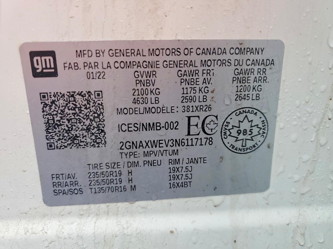 2022 CHEVROLET EQUINOX
