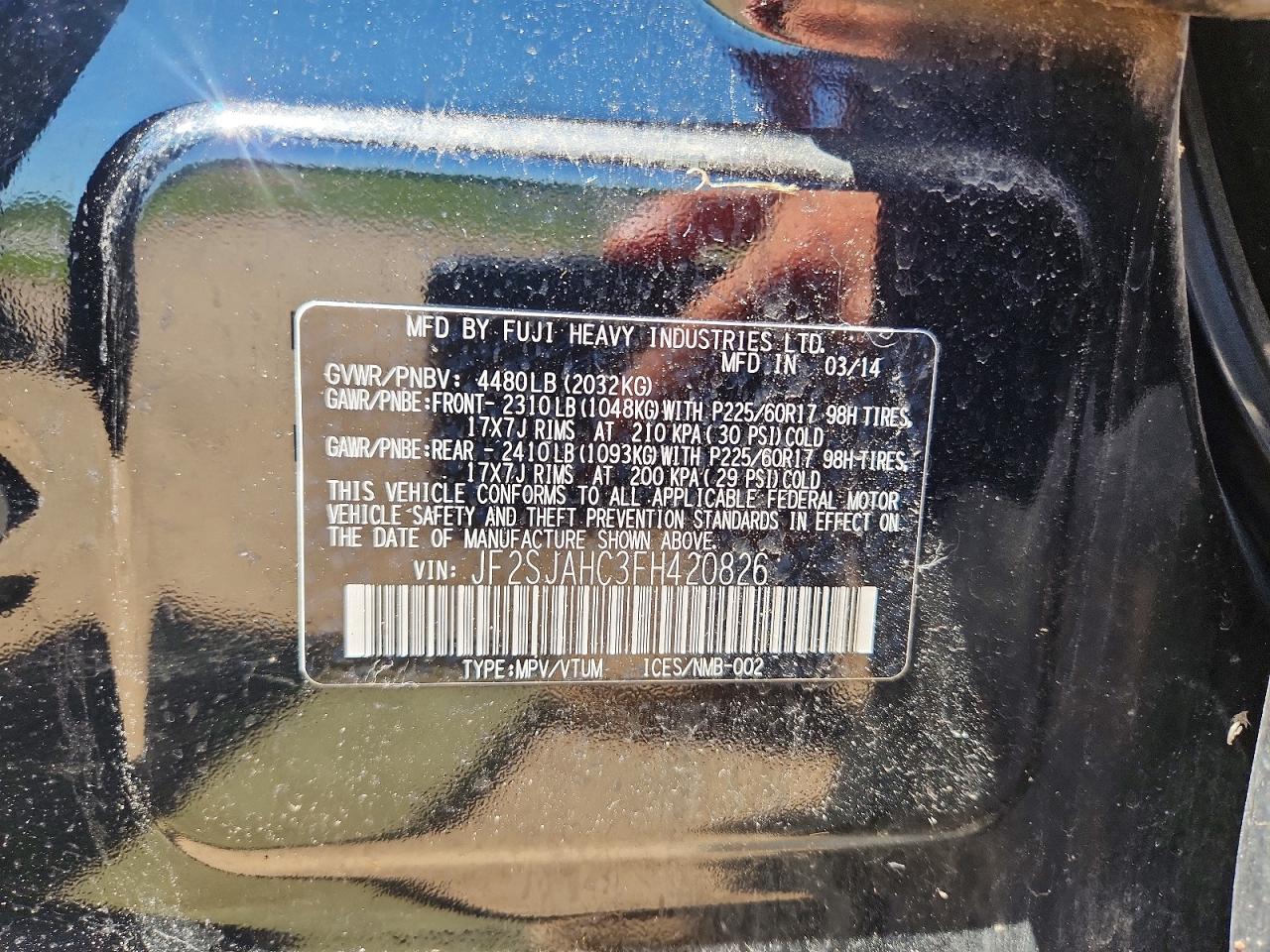 2015 SUBARU FORESTER