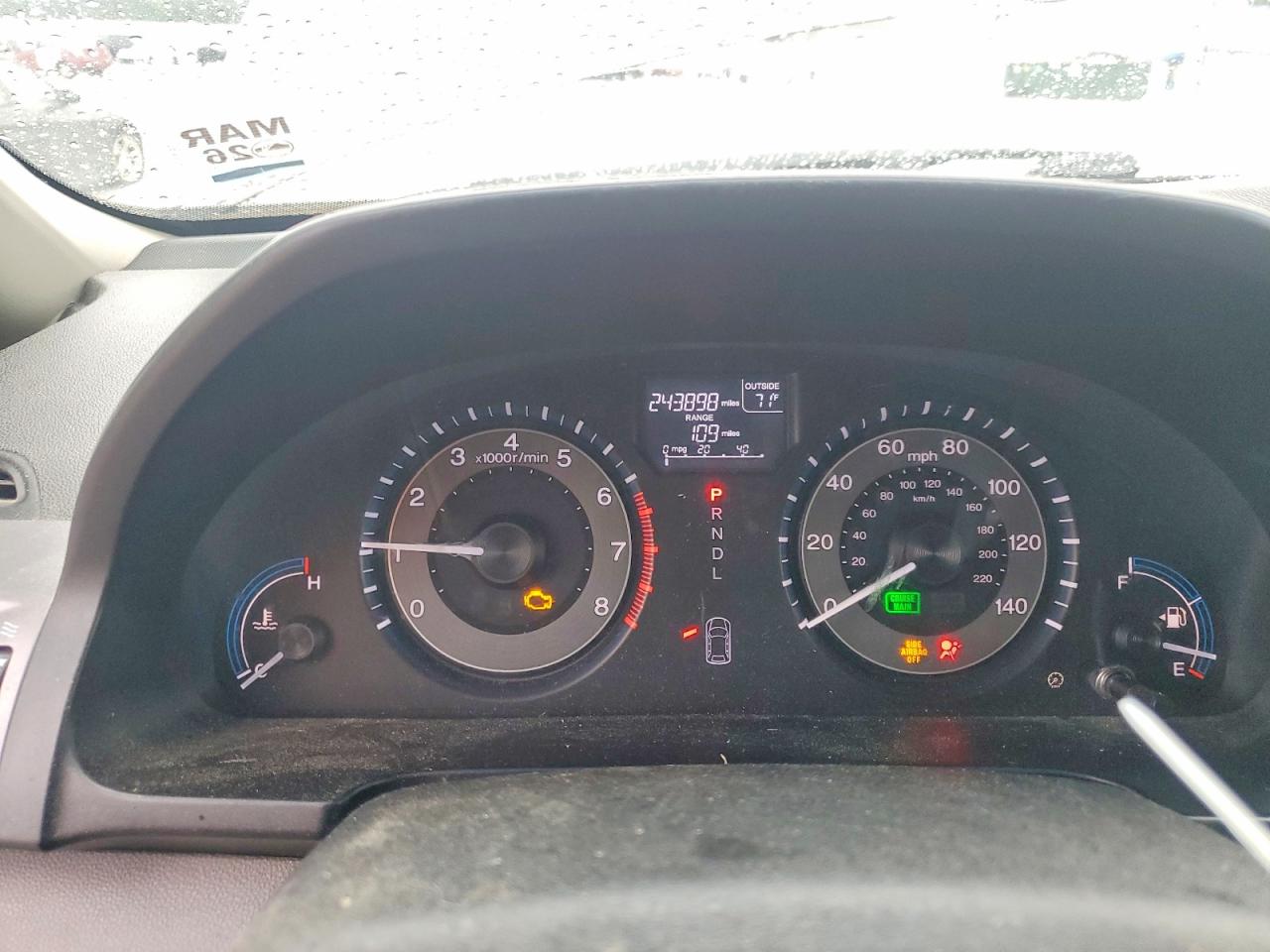 2012 HONDA ODYSSEY