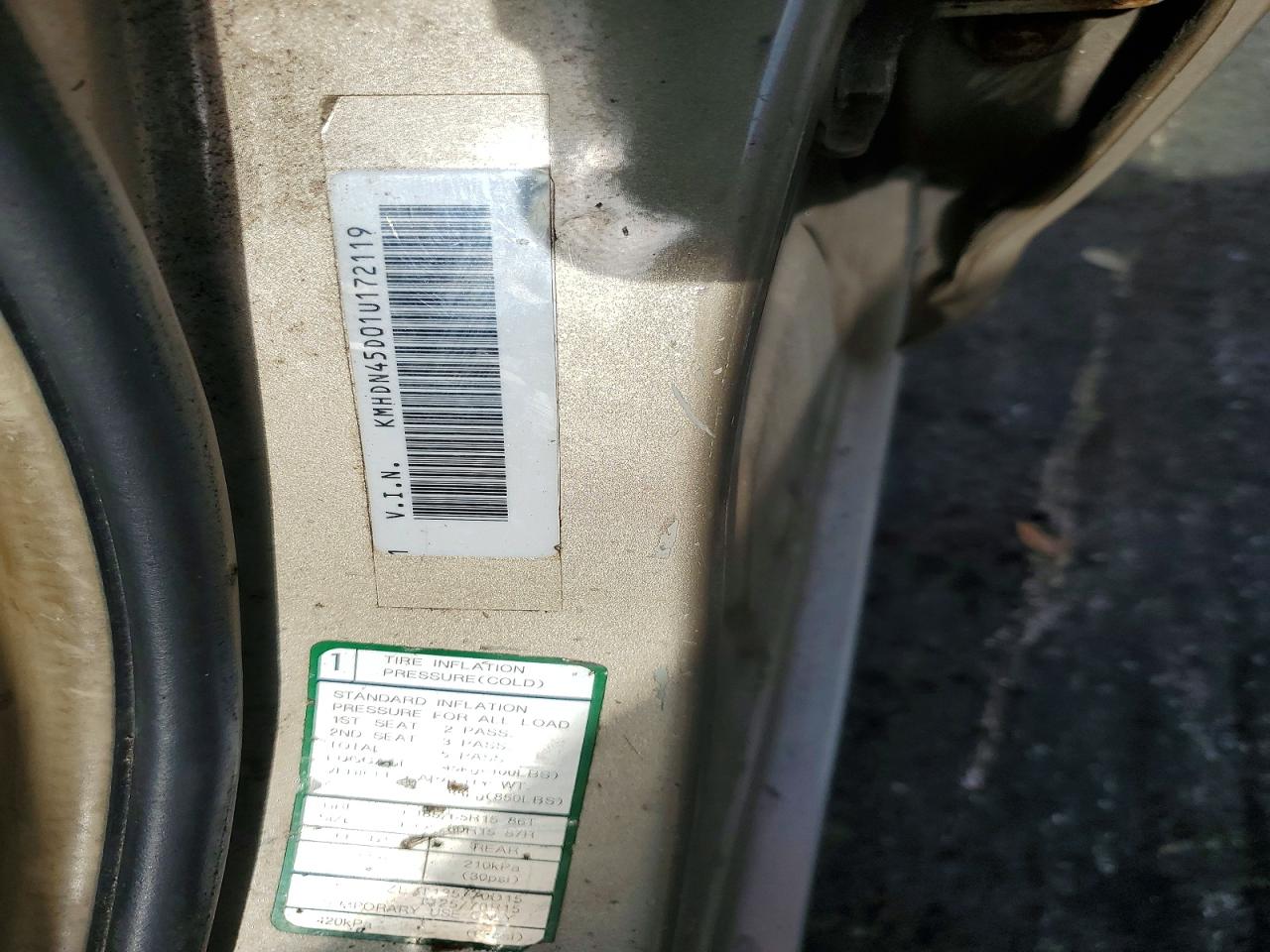 2001 HYUNDAI ELANTRA