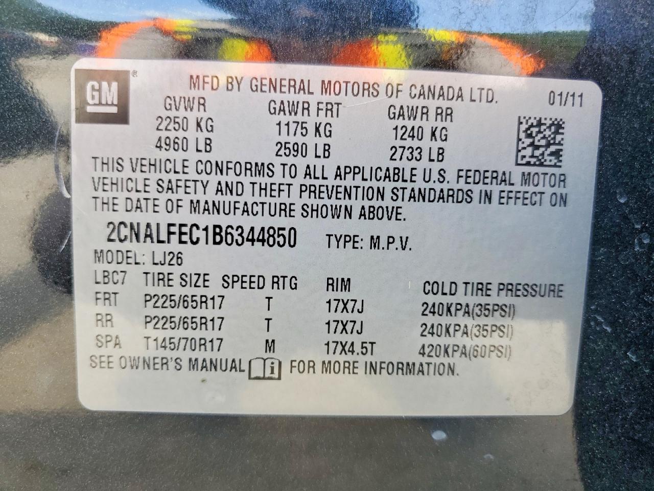 2011 CHEVROLET EQUINOX