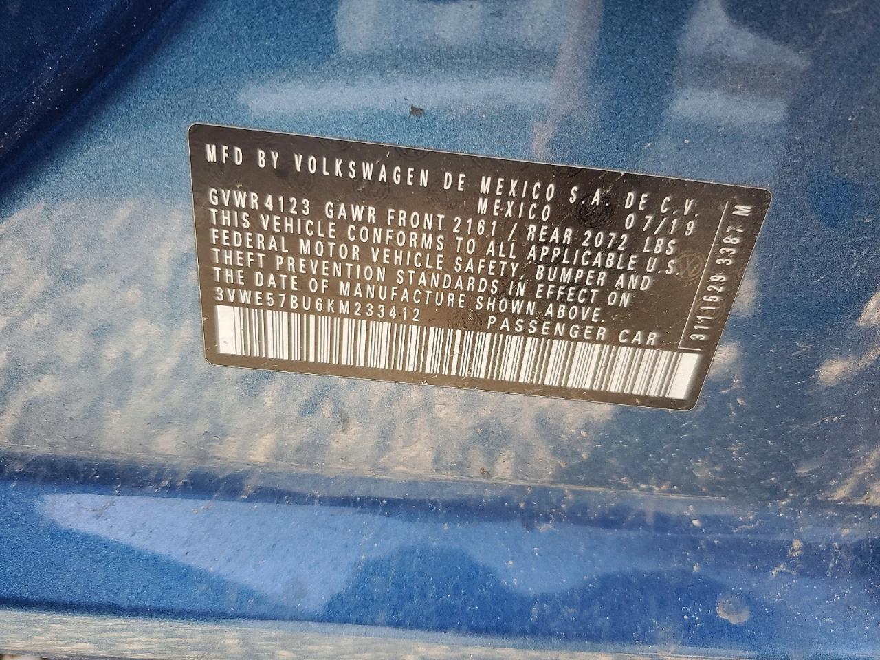 2019 VOLKSWAGEN JETTA