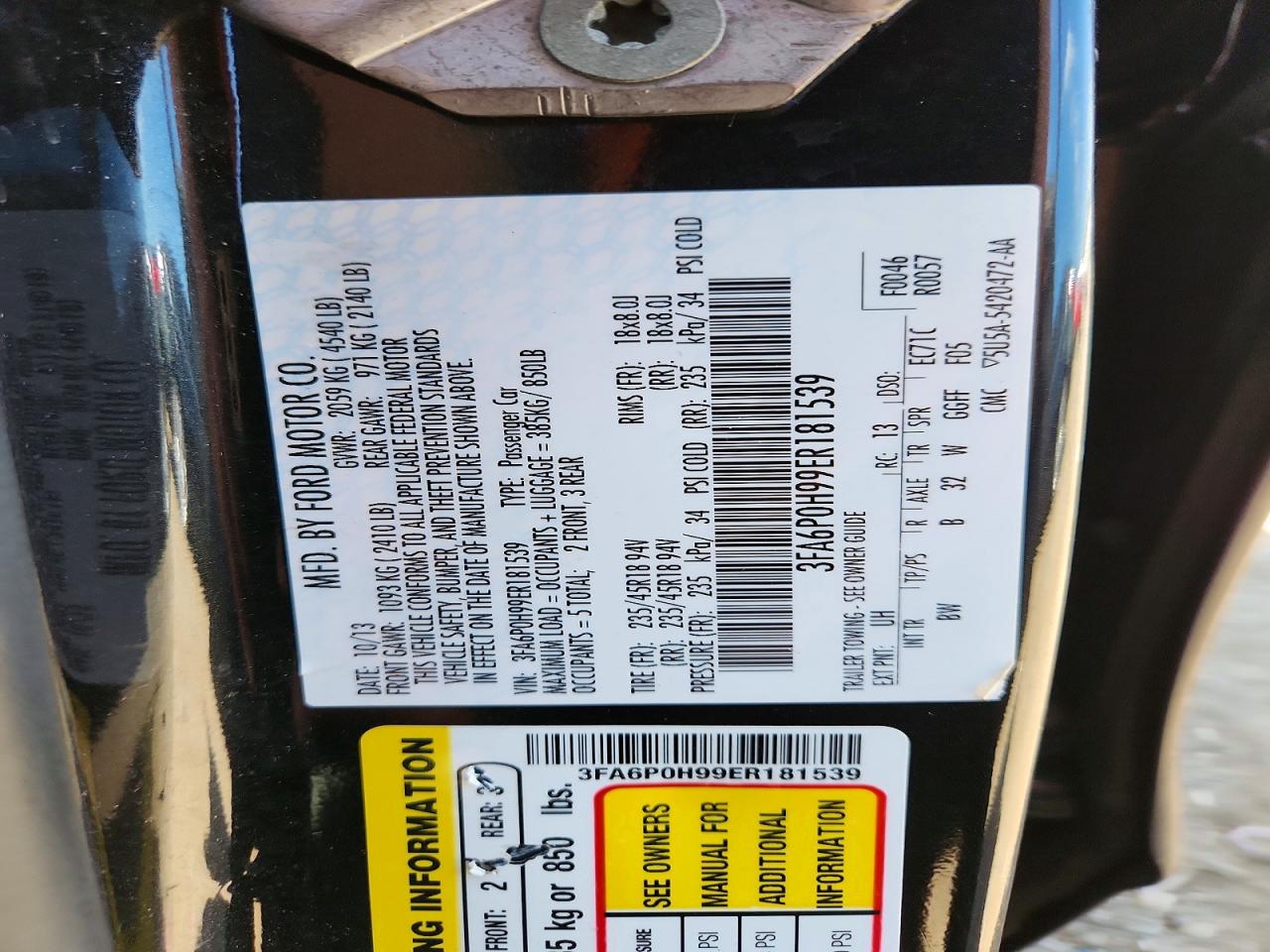 2014 FORD FUSION