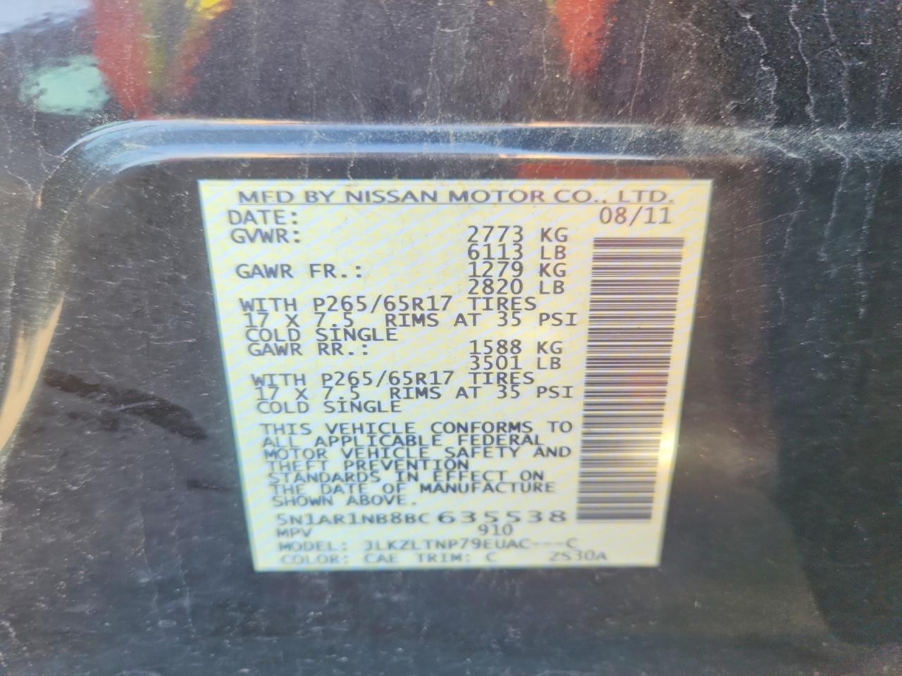 2011 NISSAN PATHFINDER