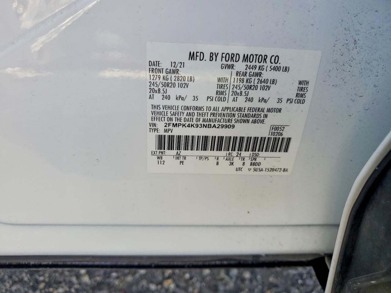 2022 FORD EDGE