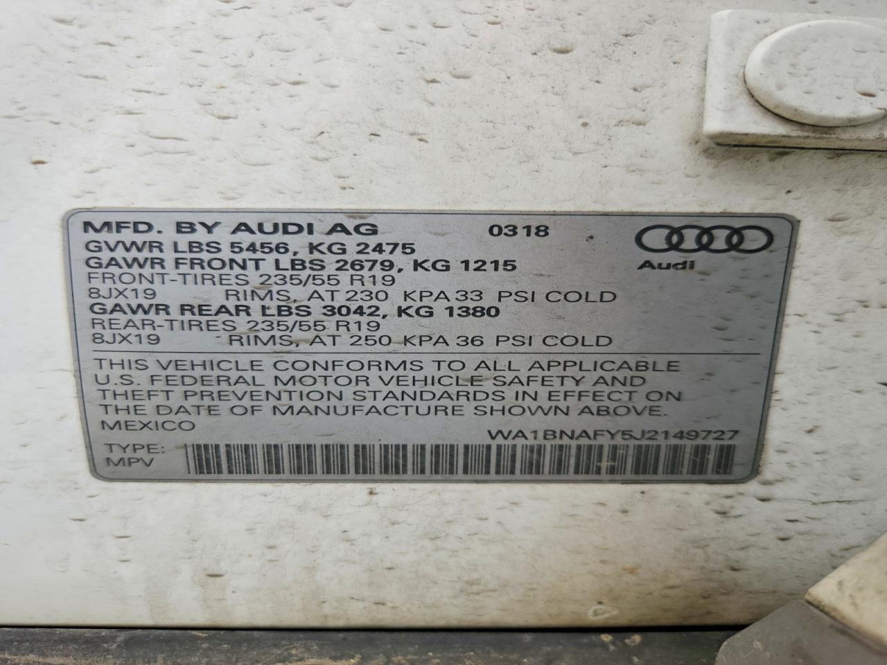 2018 AUDI Q5