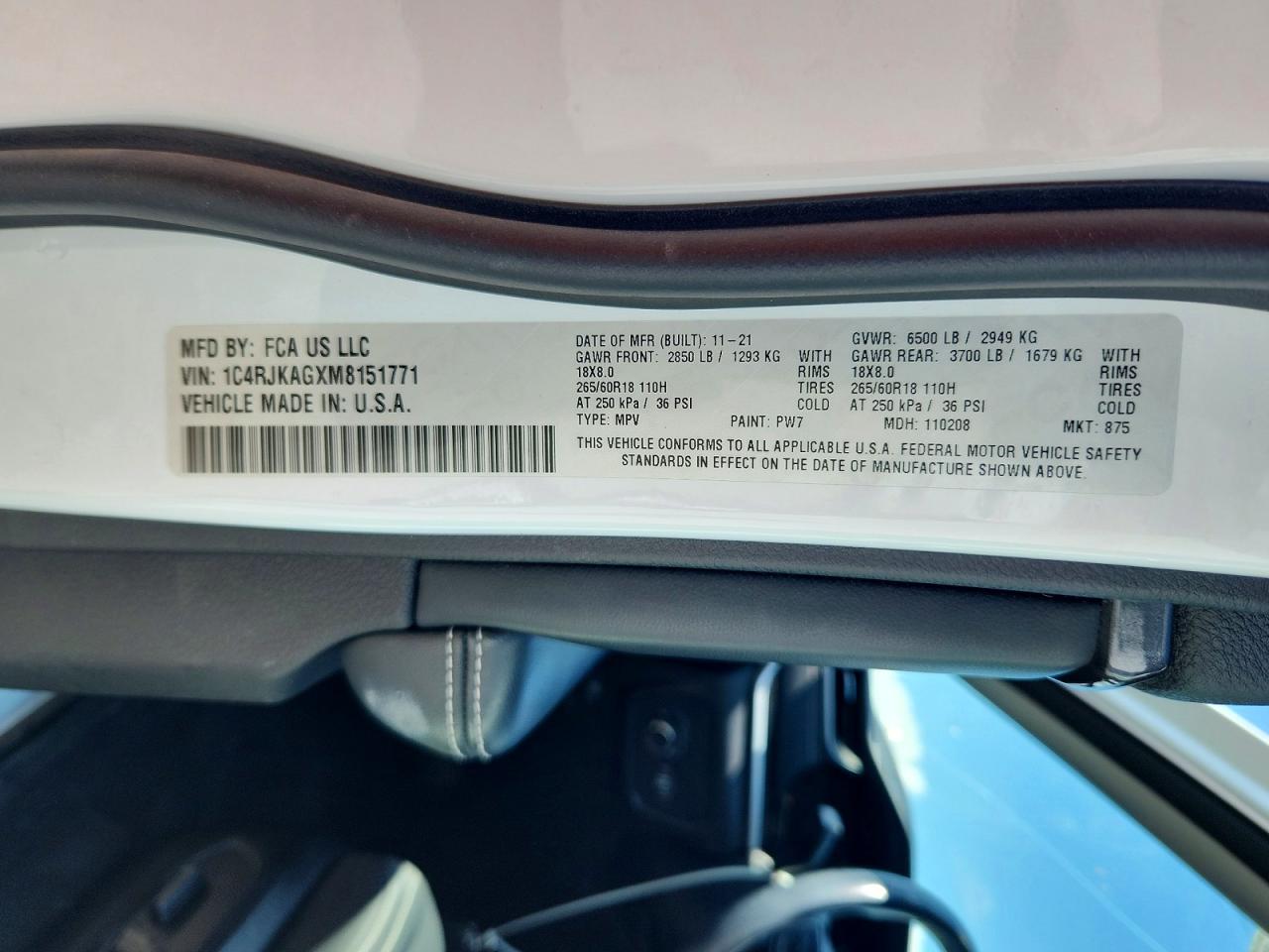 2021 JEEP CHEROKEE