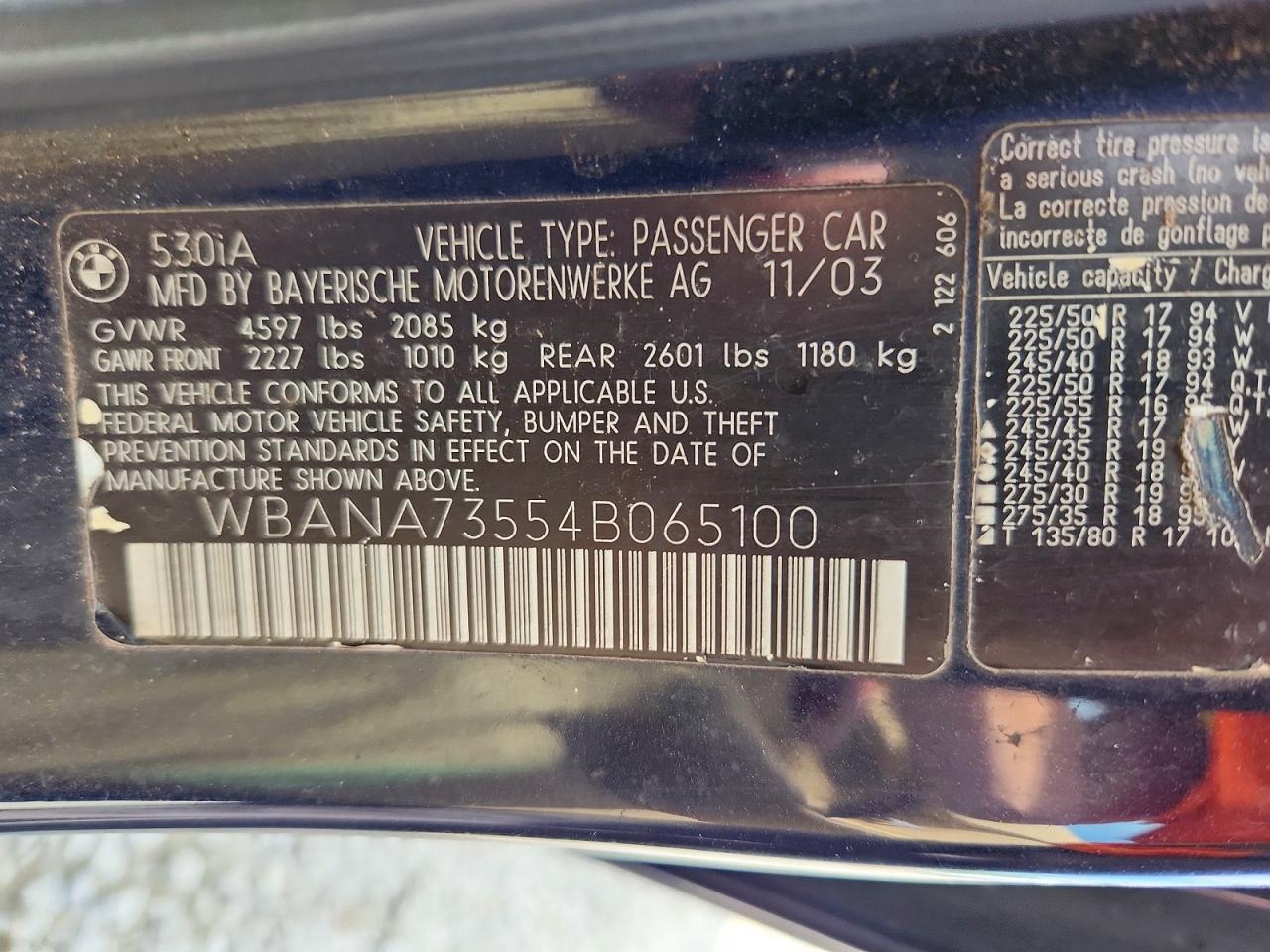 2004 BMW 5 SERIES
