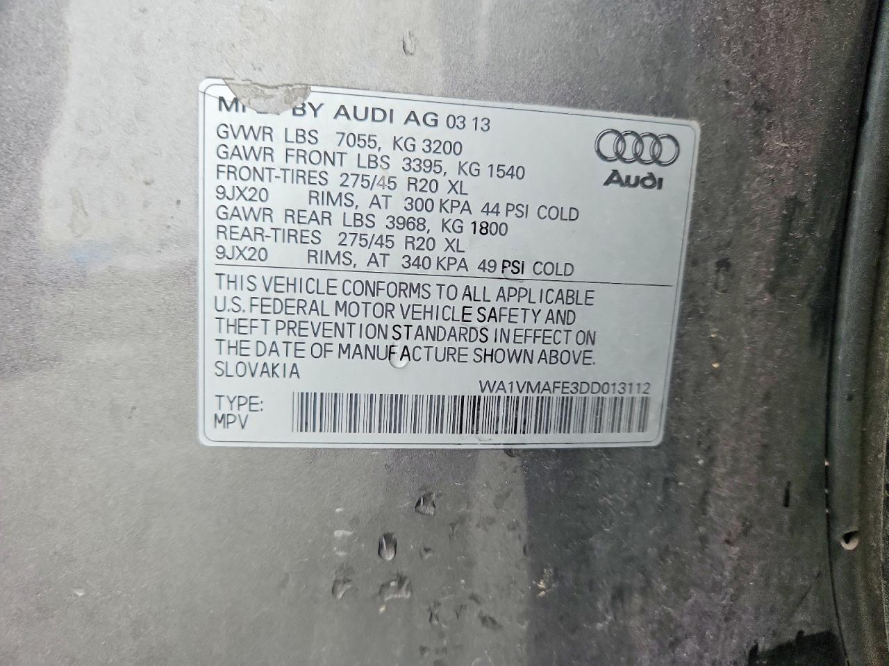 2013 AUDI Q7
