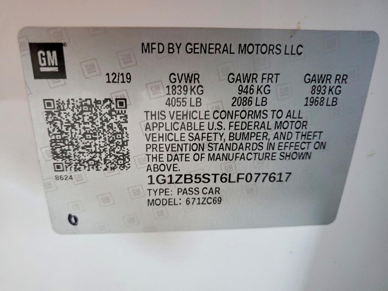 2020 CHEVROLET MALIBU