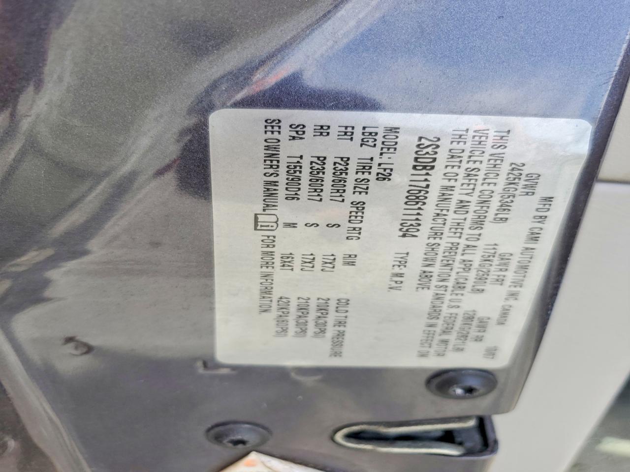 2008 SUZUKI XL7