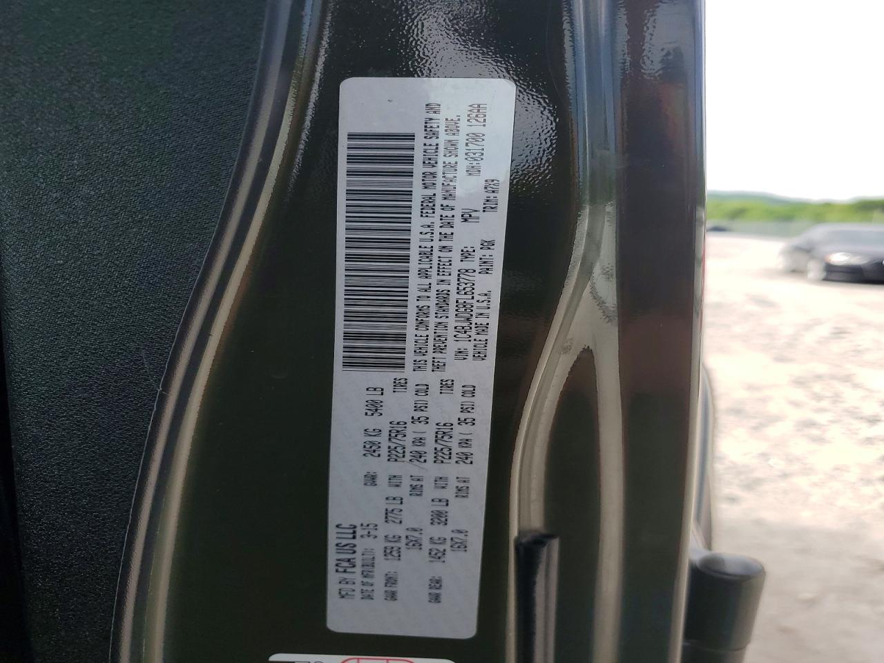 2015 JEEP WRANGLER