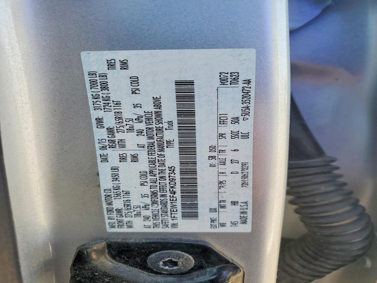 2015 FORD F150