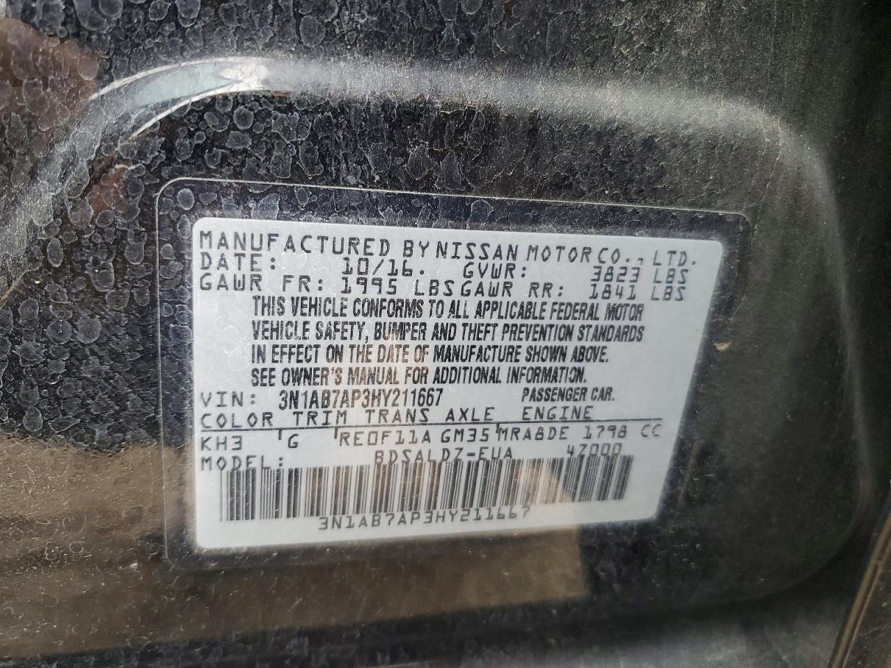 2017 NISSAN SENTRA