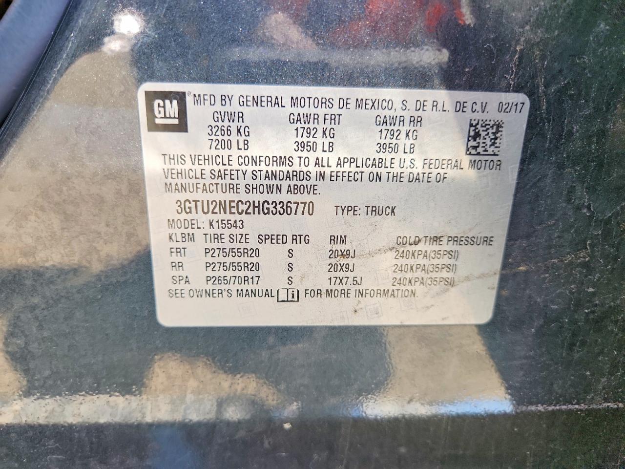 2017 GMC SIERRA