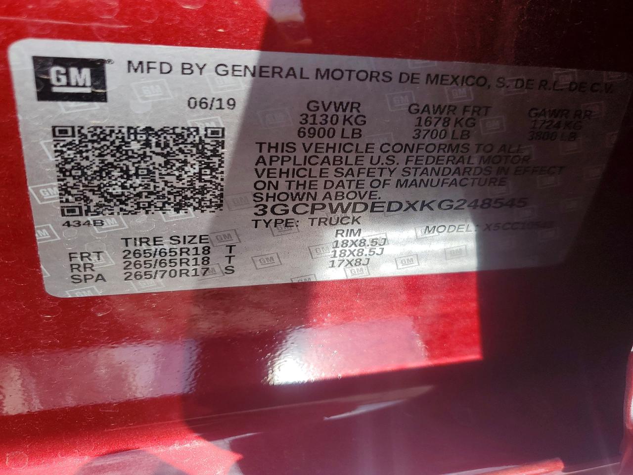 2019 CHEVROLET SILVERADO