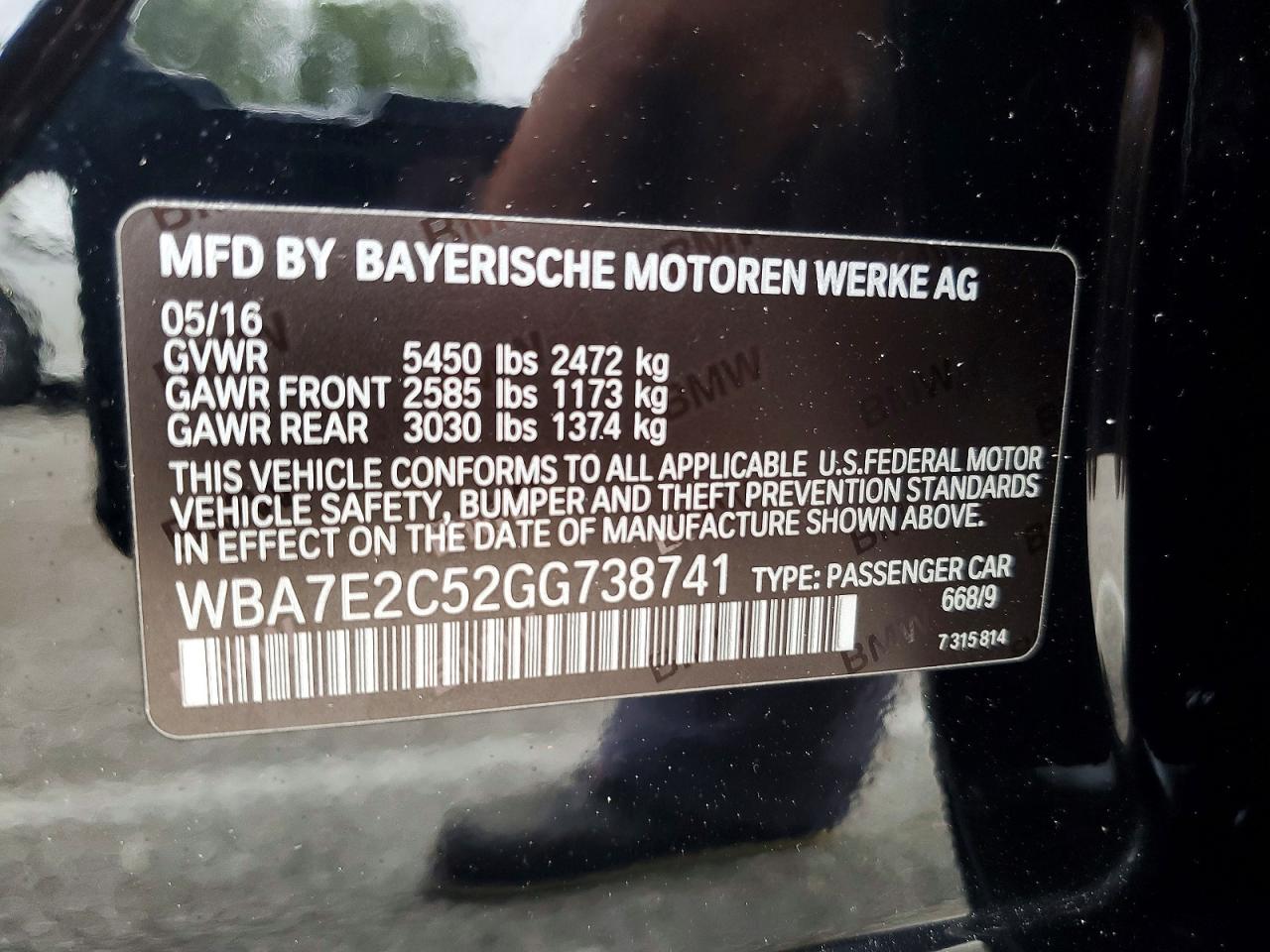 2016 BMW 7 SERIES