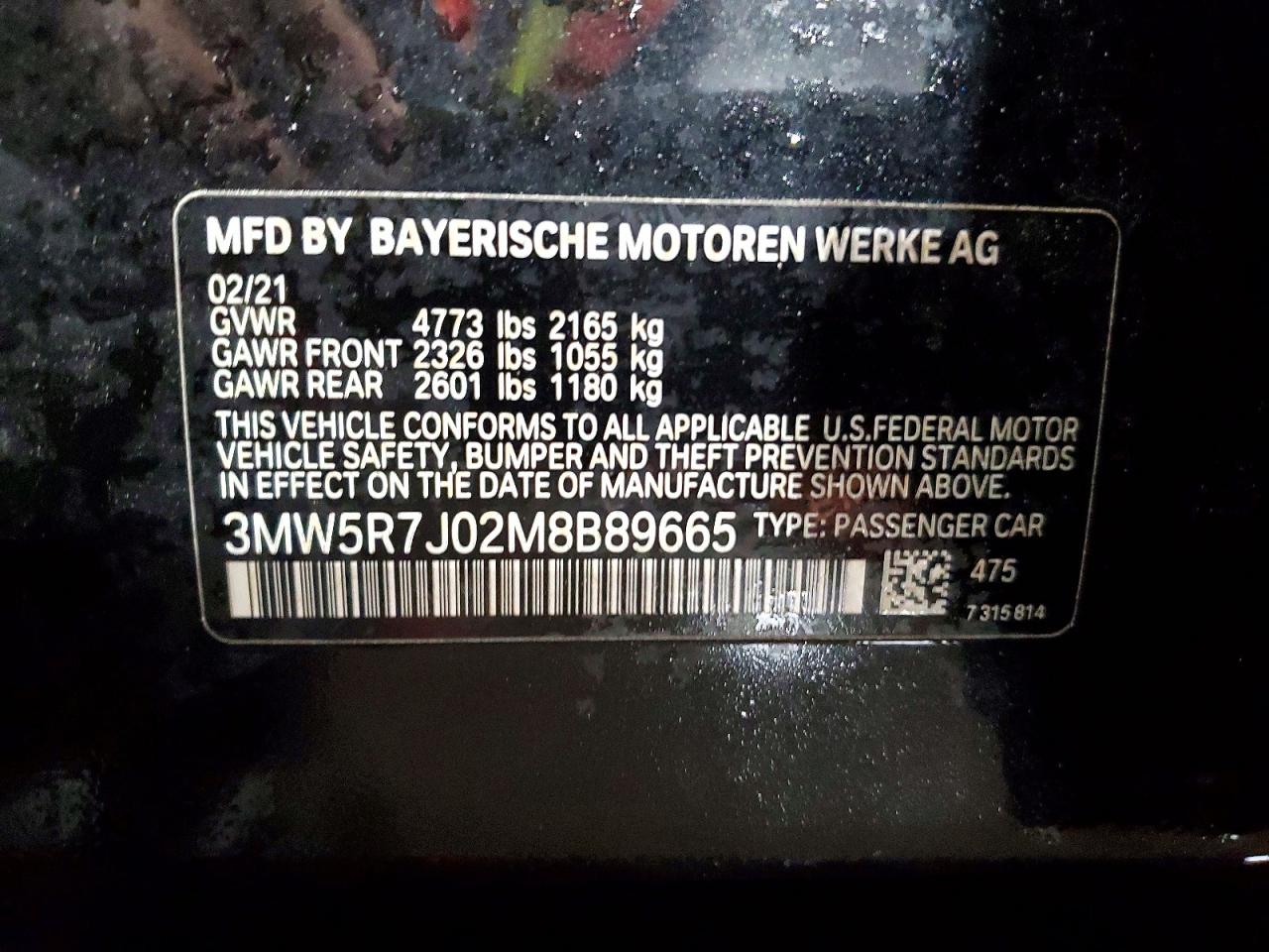 2021 BMW 3 SERIES