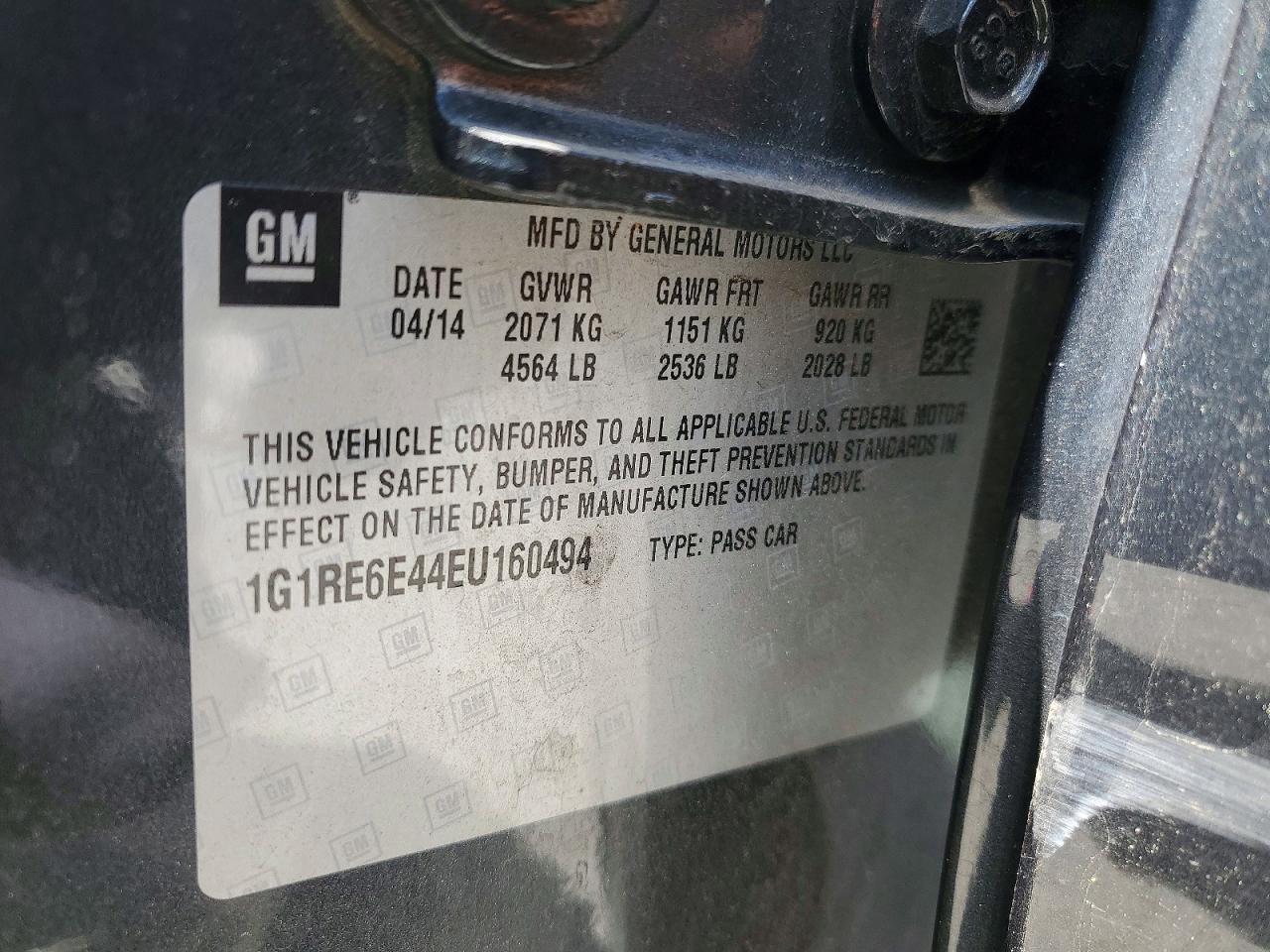 2014 CHEVROLET VOLT