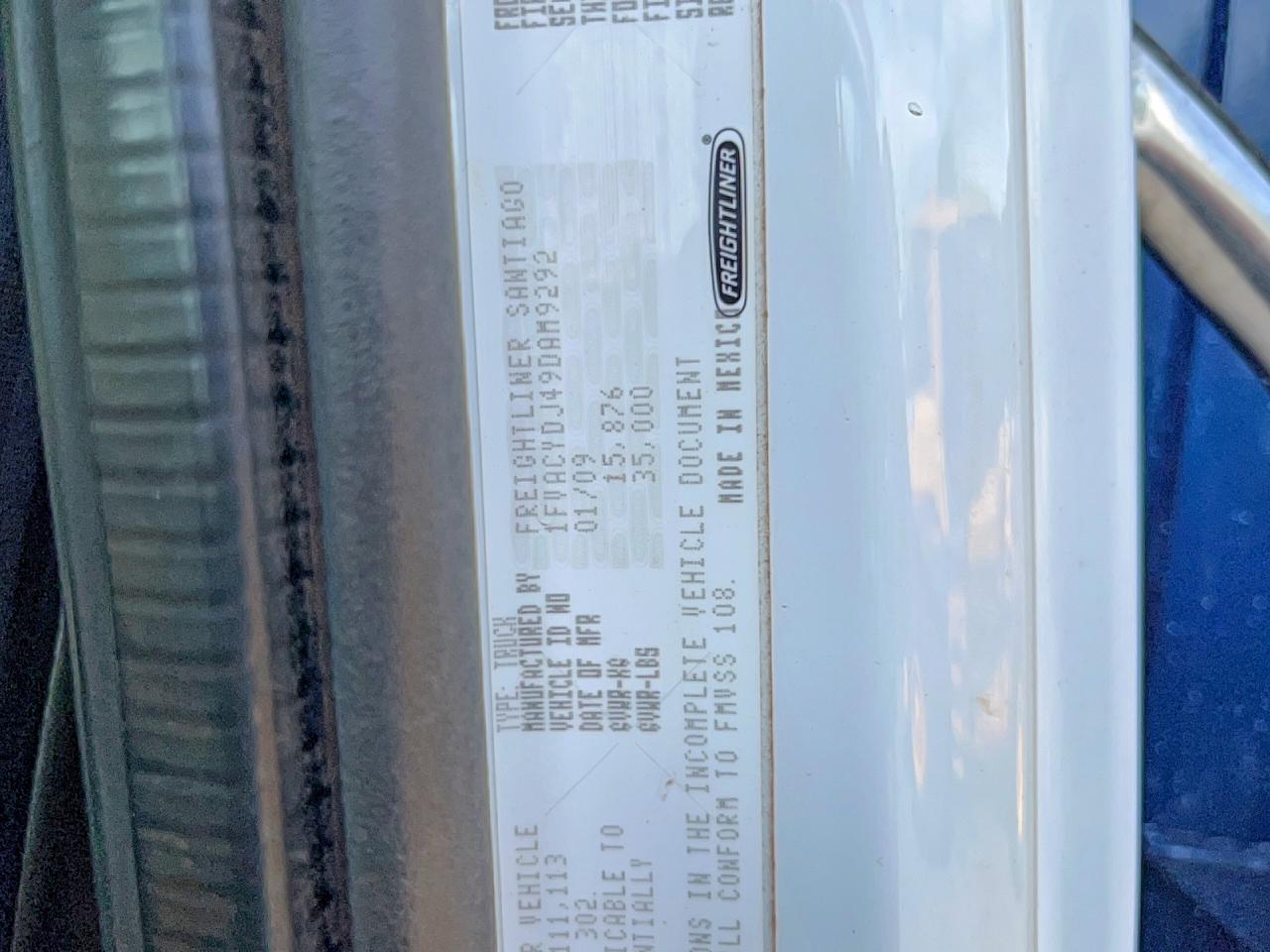 2009 FREIGHTLINER ALL OTHER