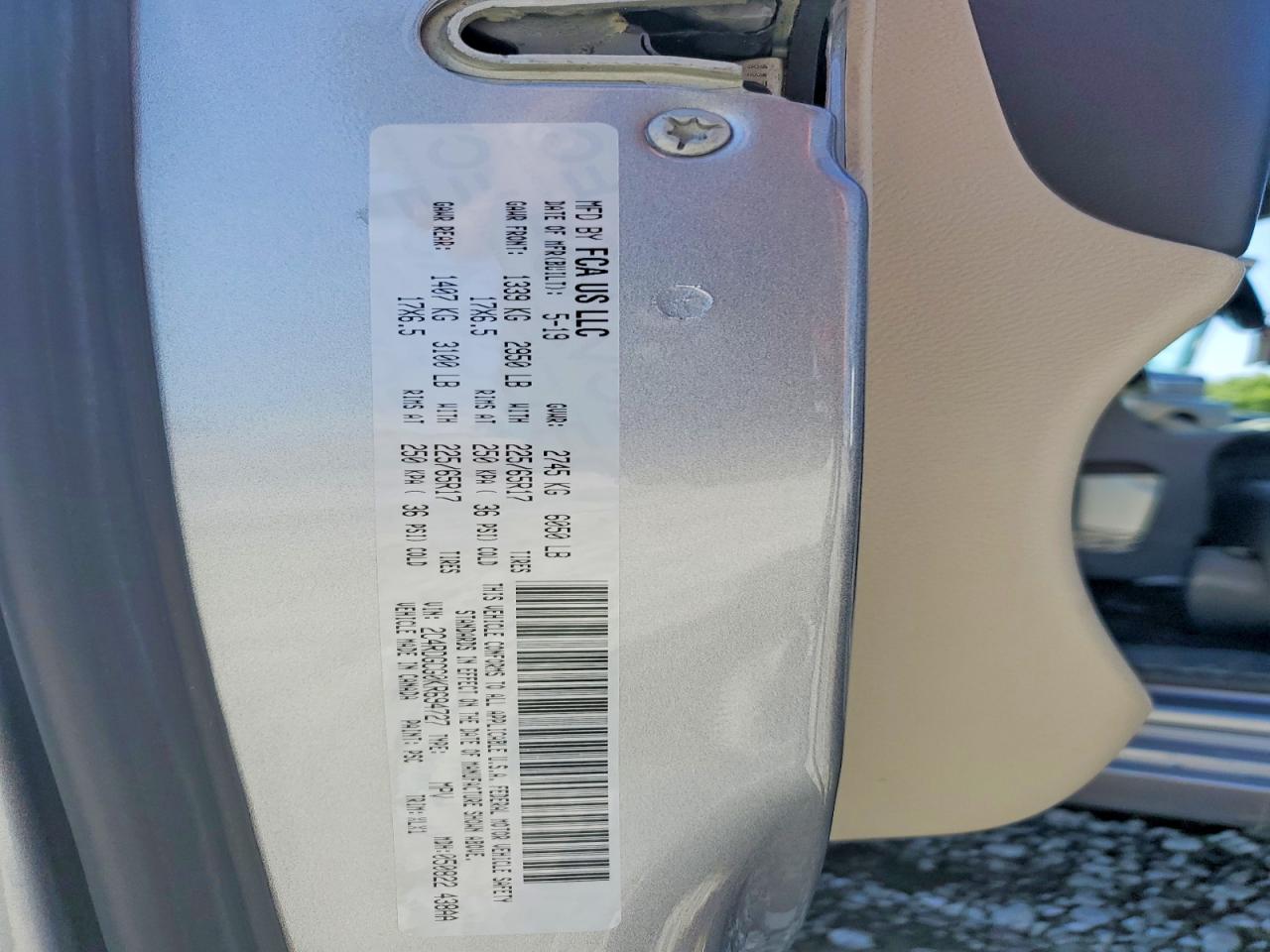 2019 DODGE CARAVAN