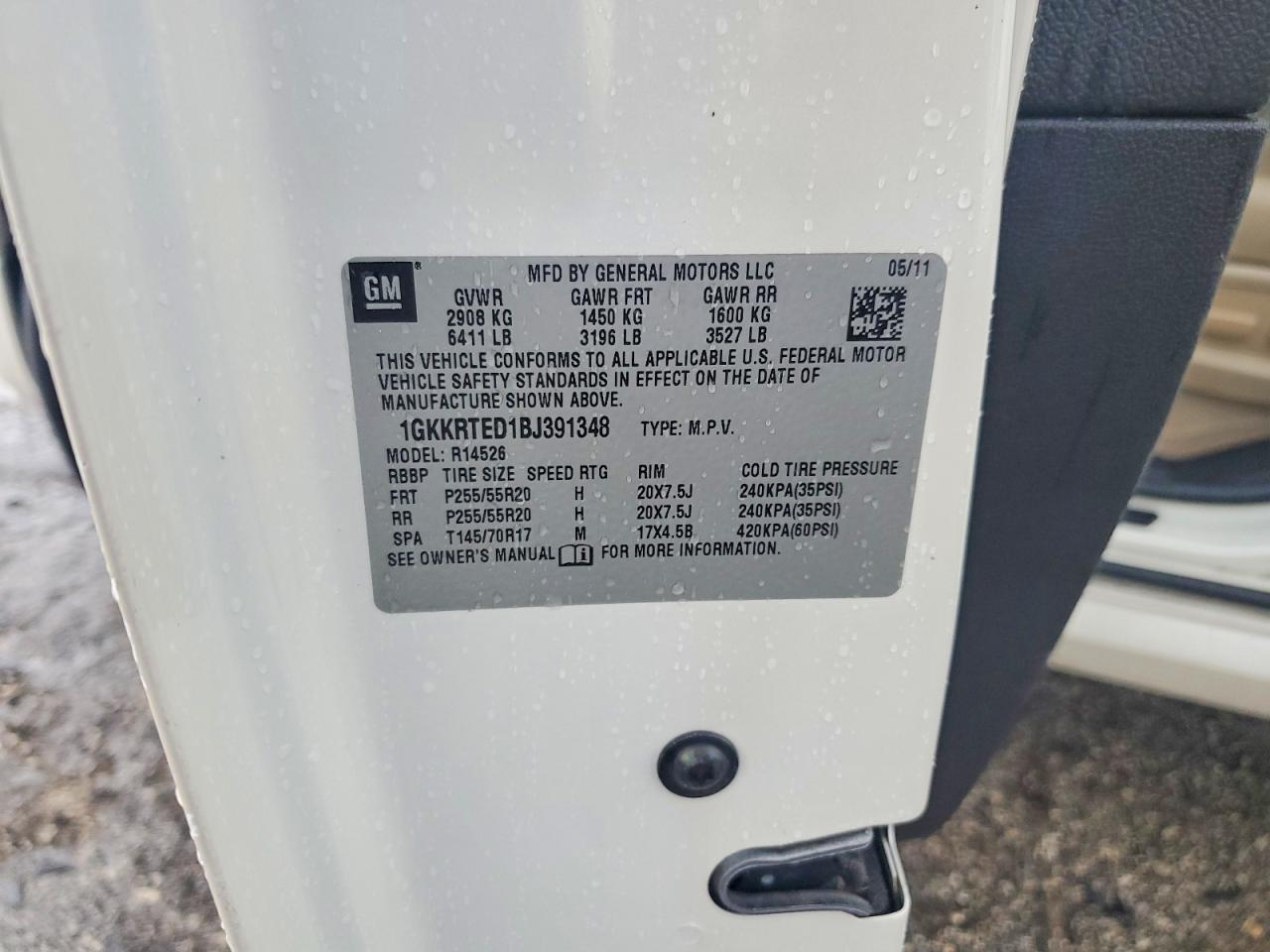 2011 GMC ACADIA DEN