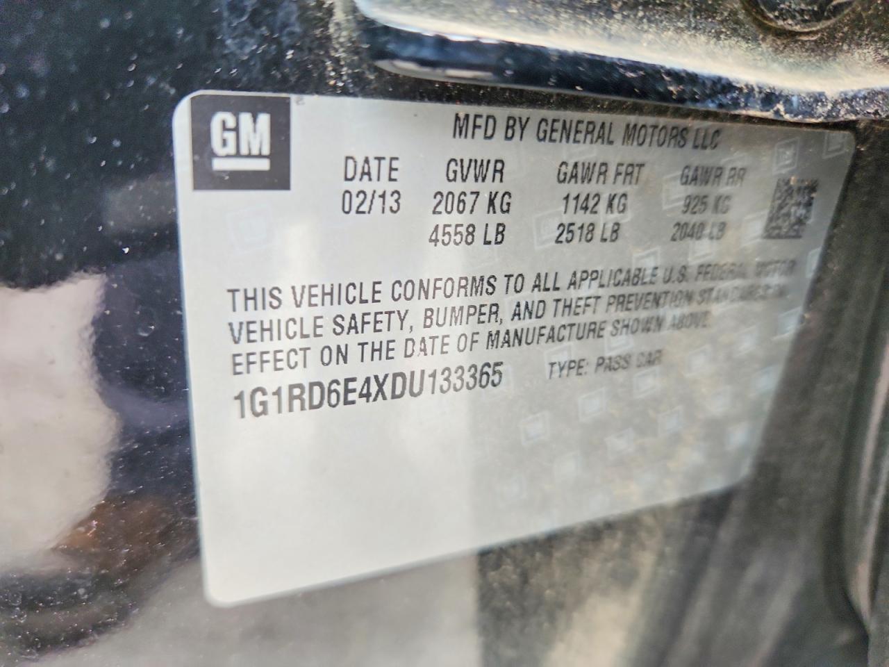 2013 CHEVROLET VOLT