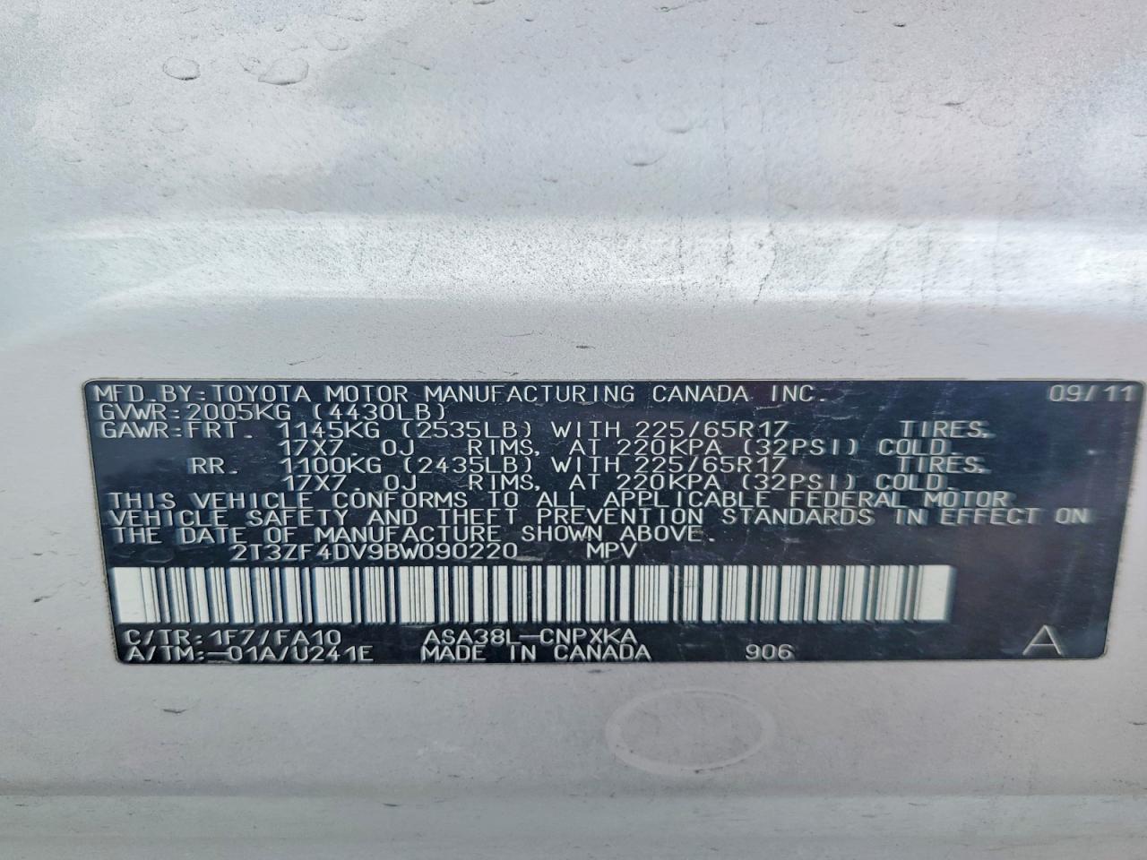 2011 TOYOTA RAV4