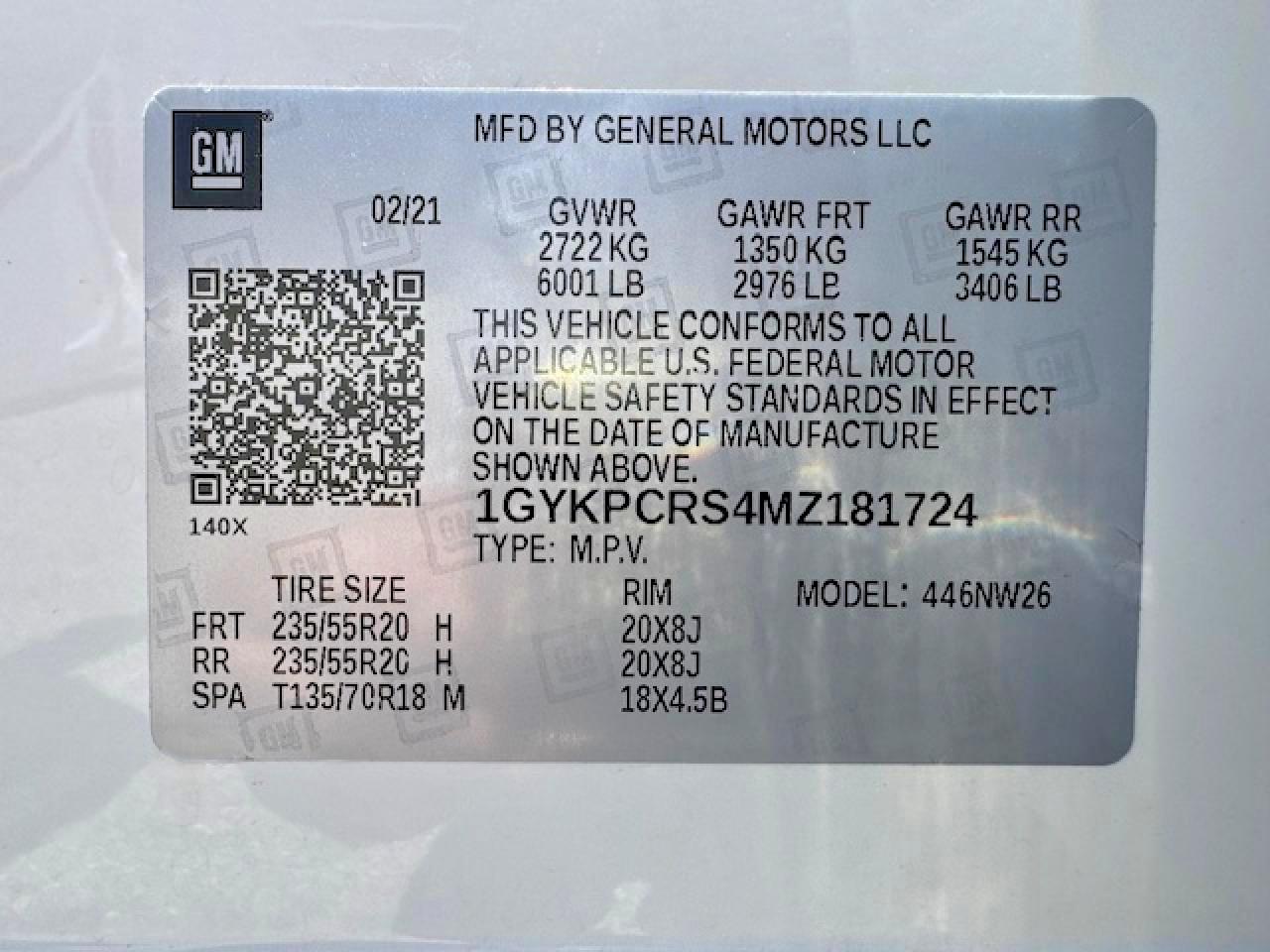 2021 CADILLAC XT6