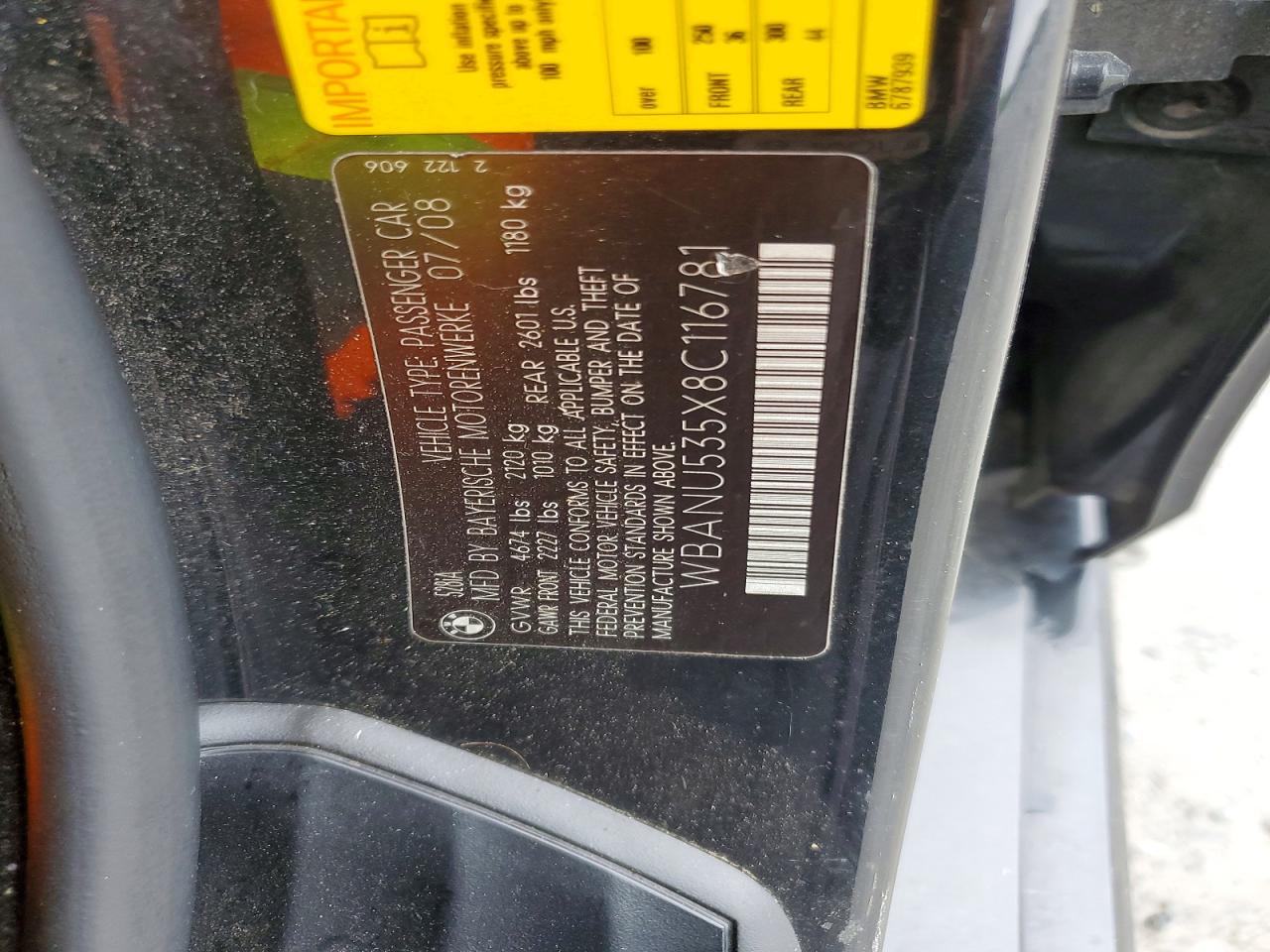 2008 BMW 5 SERIES