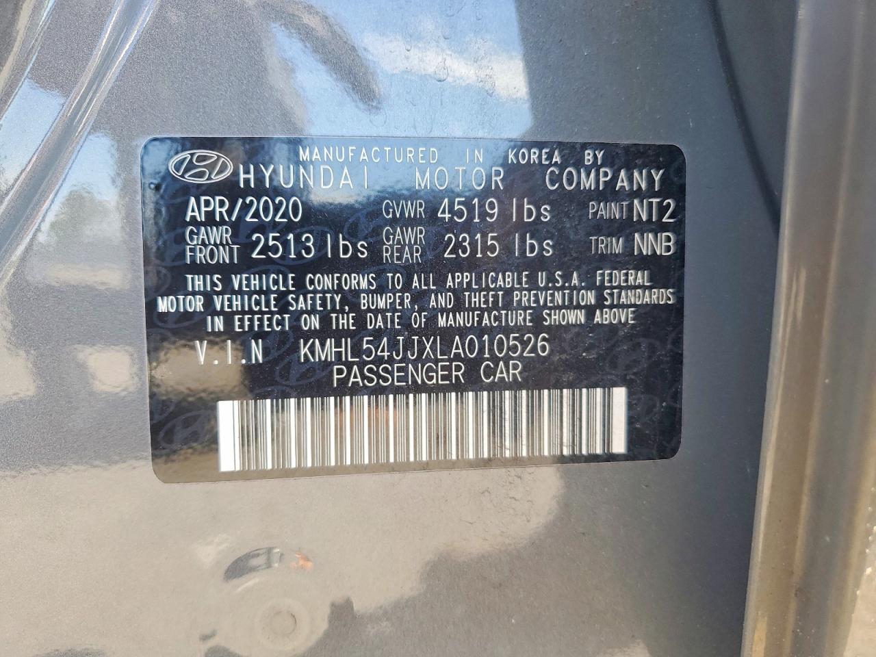 2020 HYUNDAI SONATA