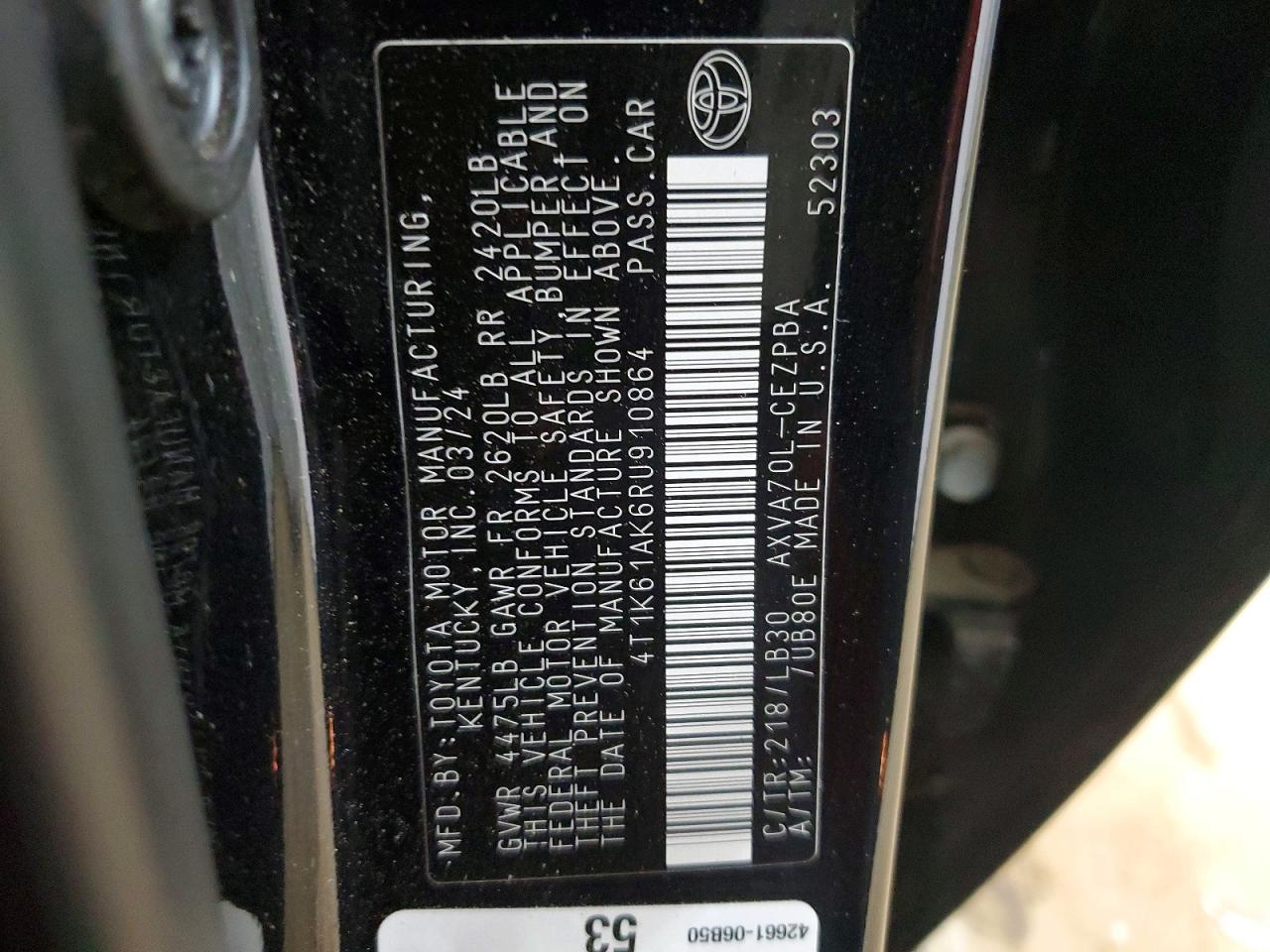 2024 TOYOTA CAMRY