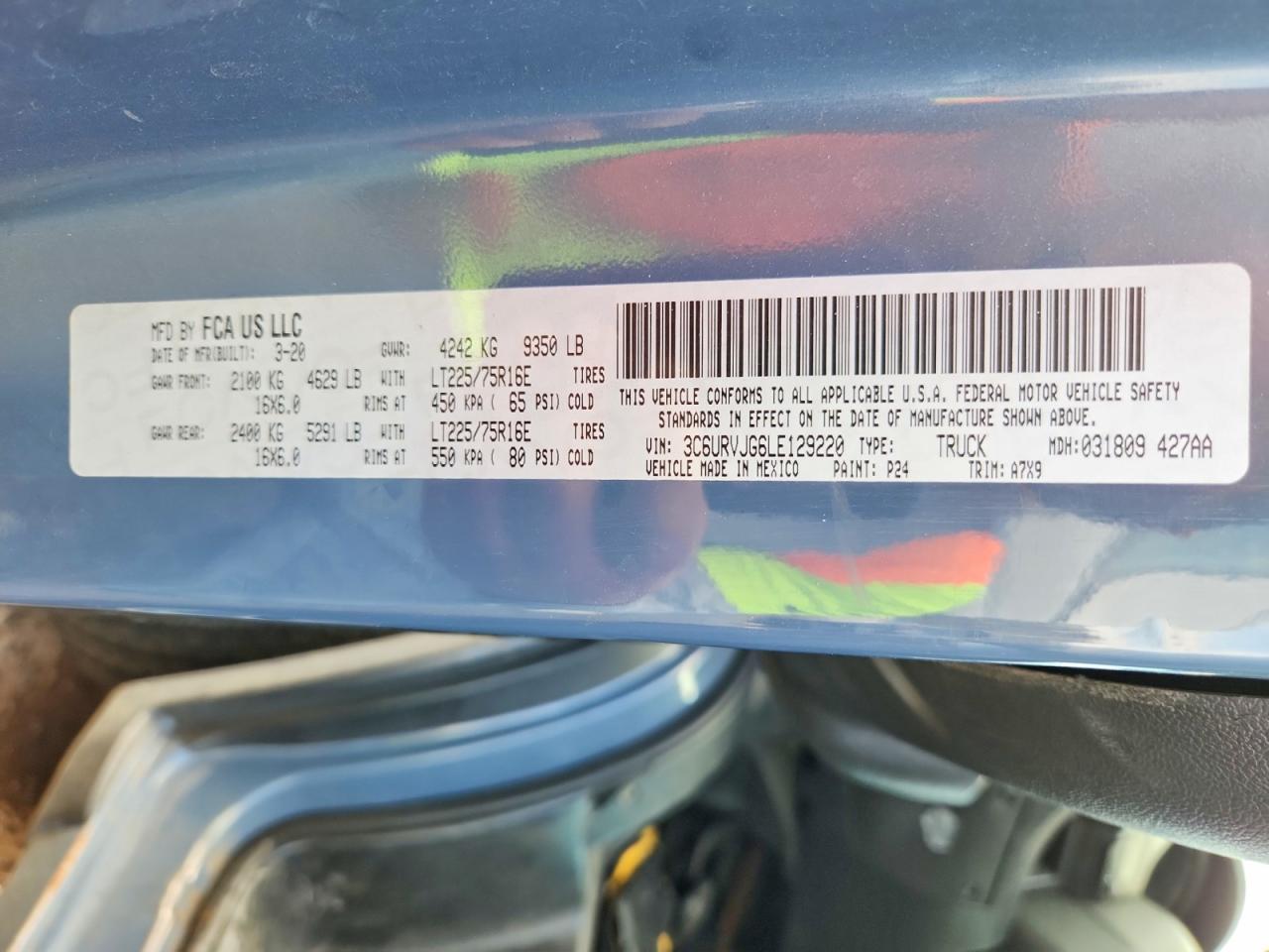 2020 RAM PROMASTER